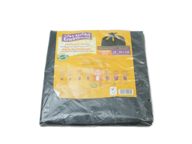 Enviro Guard Bio Black Garbage Bag 85*115Cm 15 pcs