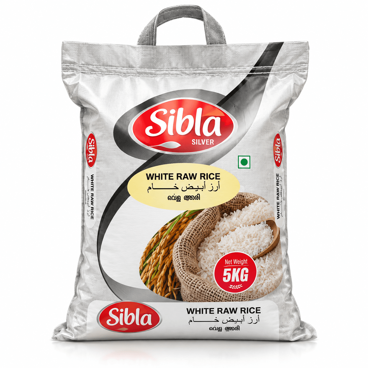 Sibla Silver White Raw Rice 5 kg