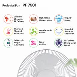 Impex Pf7501 16 Pedestal Fan  - image 4
