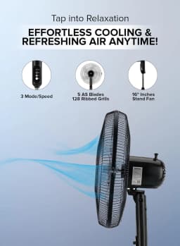 Geepas Gf-9615 Stand Fan  - image 3
