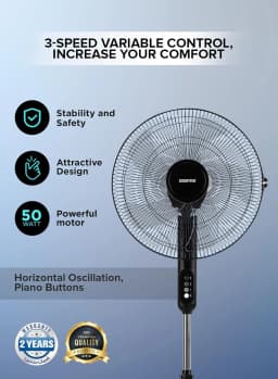 Geepas Gf-9615 Stand Fan  - image 2