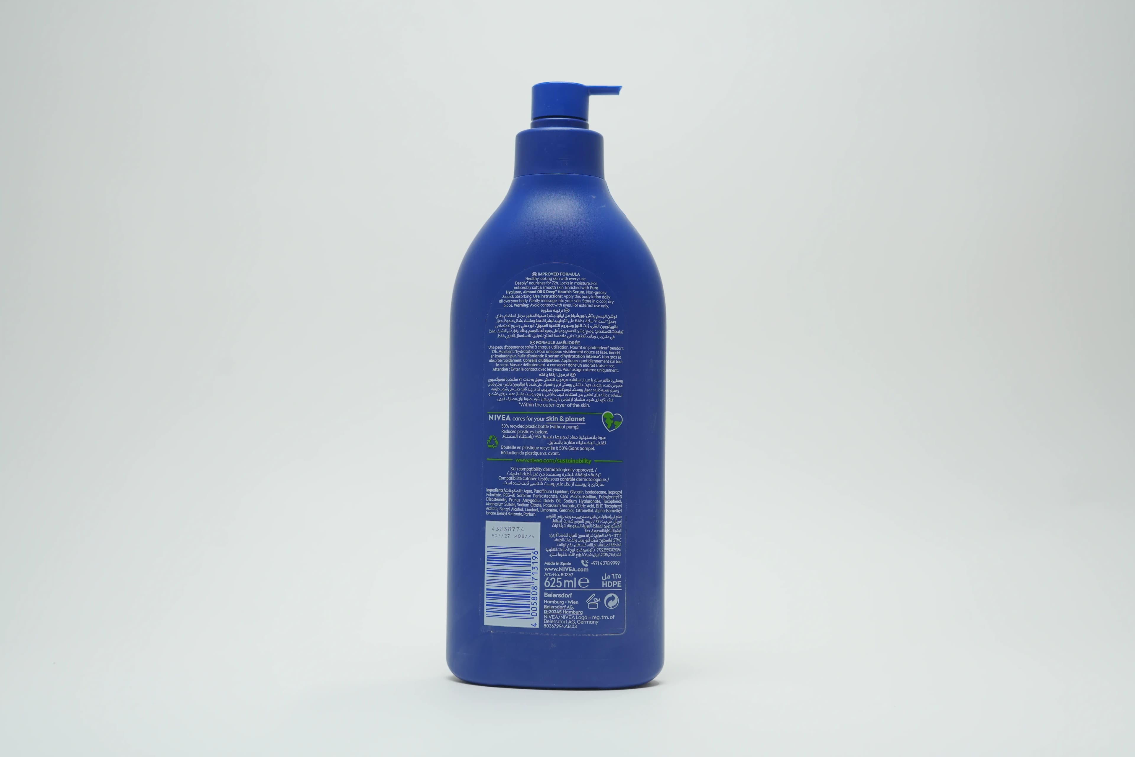 Nivea Nourishing Dry Skin Body Lotion 625 ml