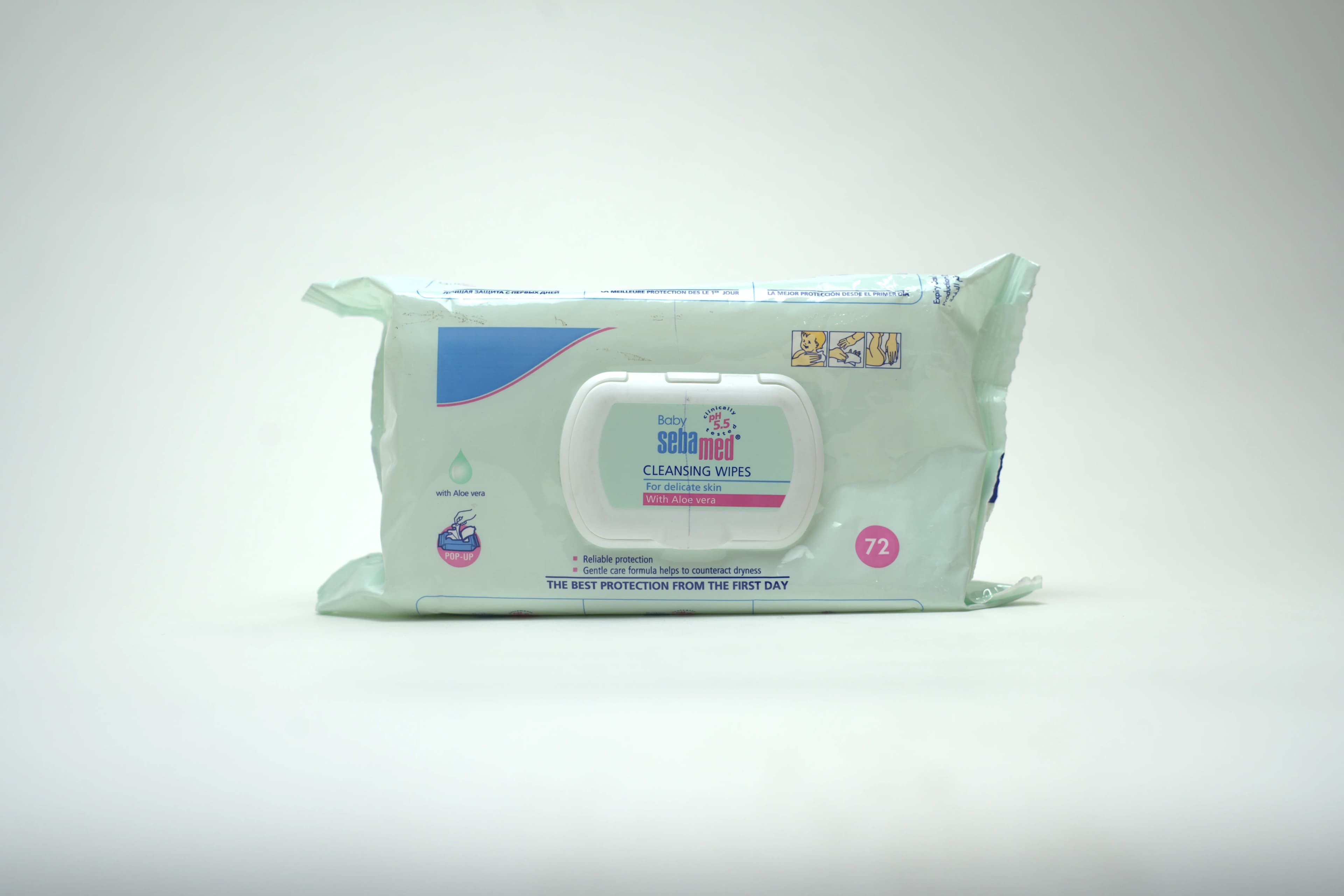 Sebamed Baby Aloe Vera Cleansing Wipes 72 pcs