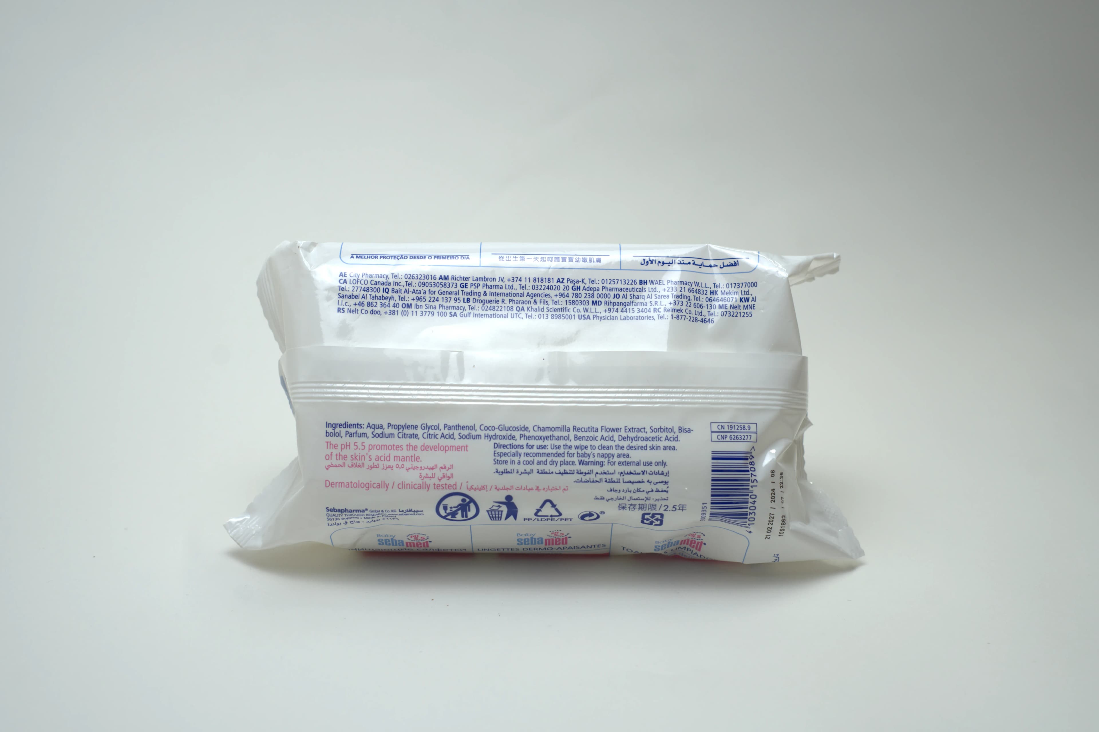 Sebamed Baby Cleansing Wipes 72 pcs
