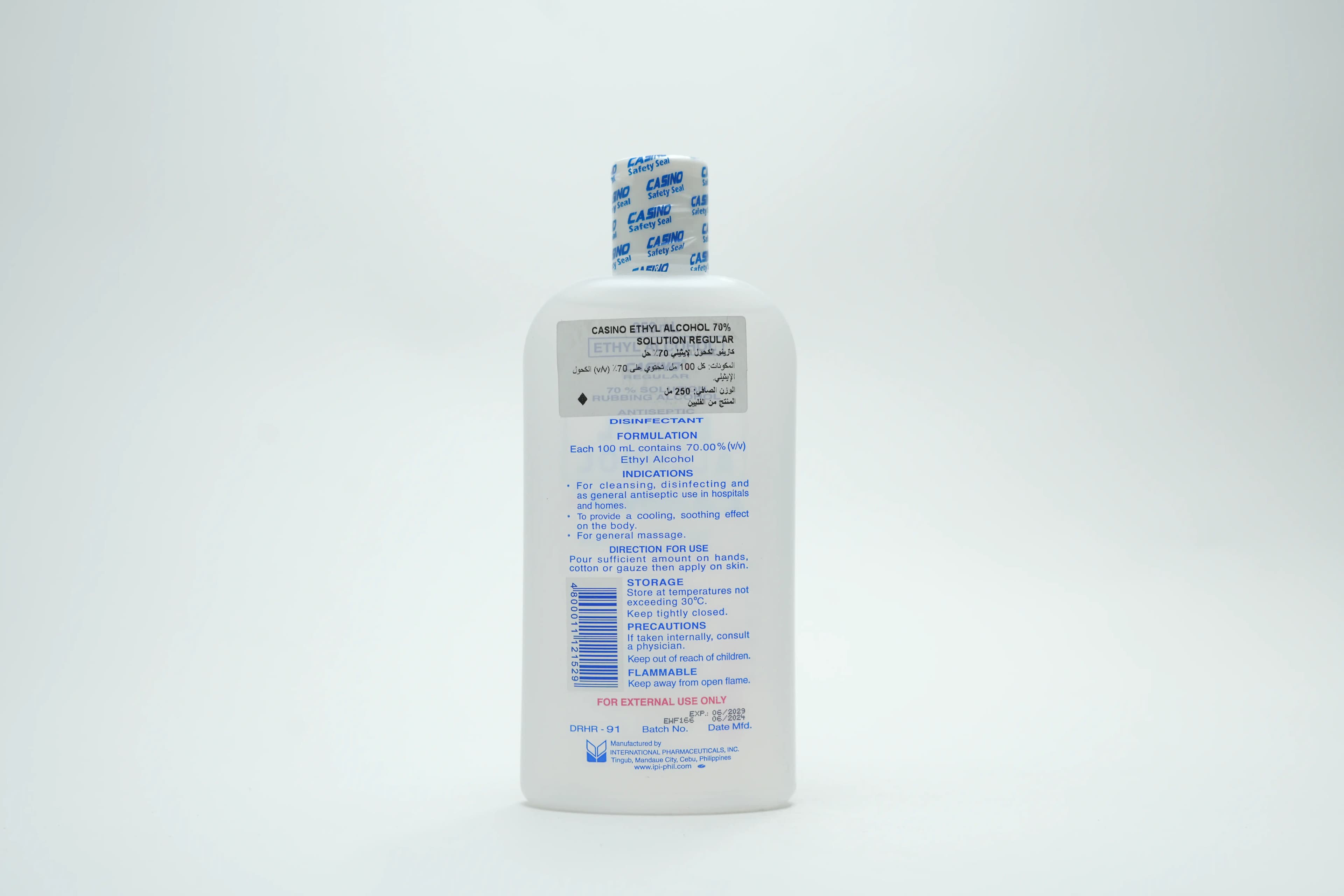 Casino Regular 70% Ethyl Alcohol 250 ml