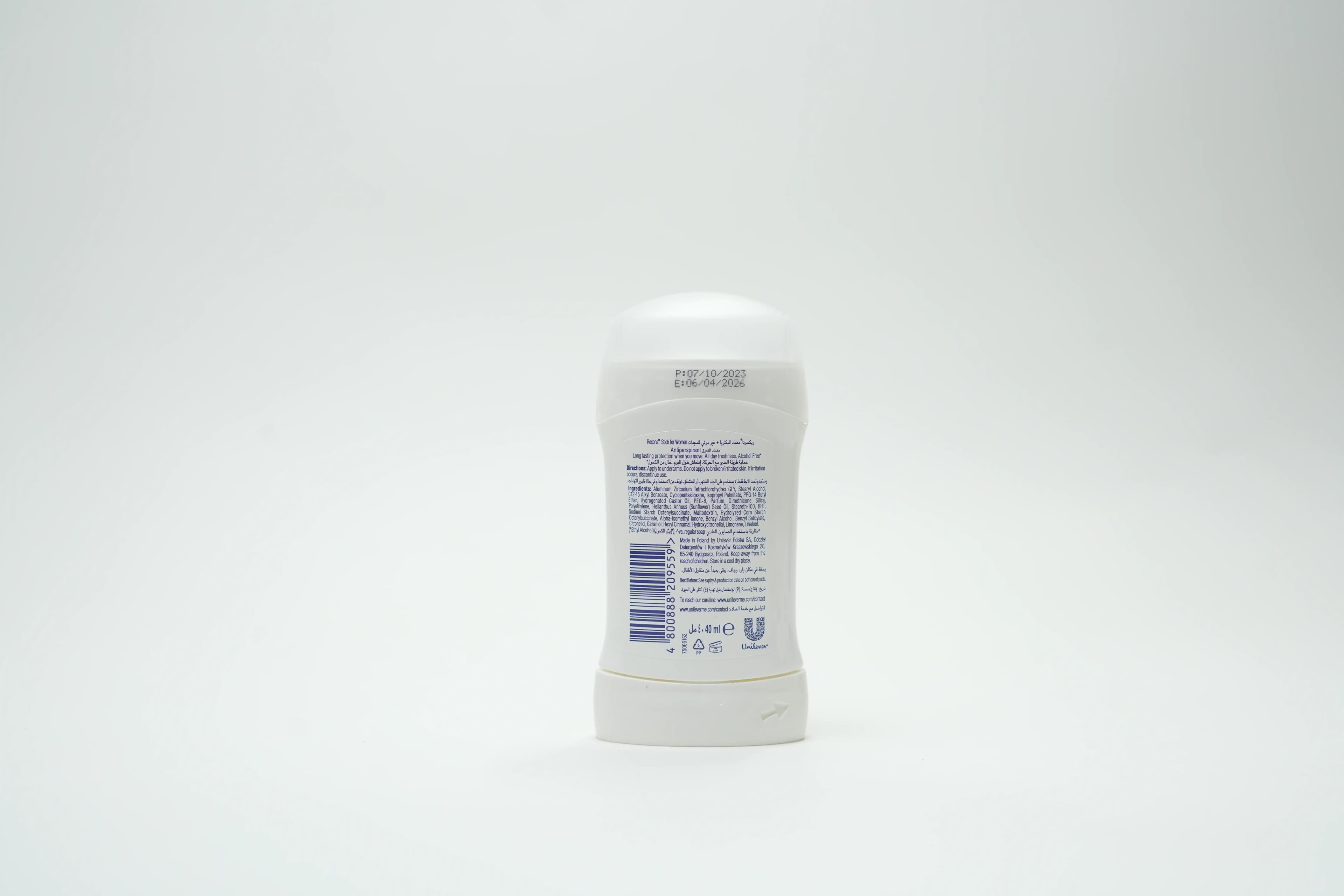 Rexona Antibacterial Invisible Women Stick 40 g