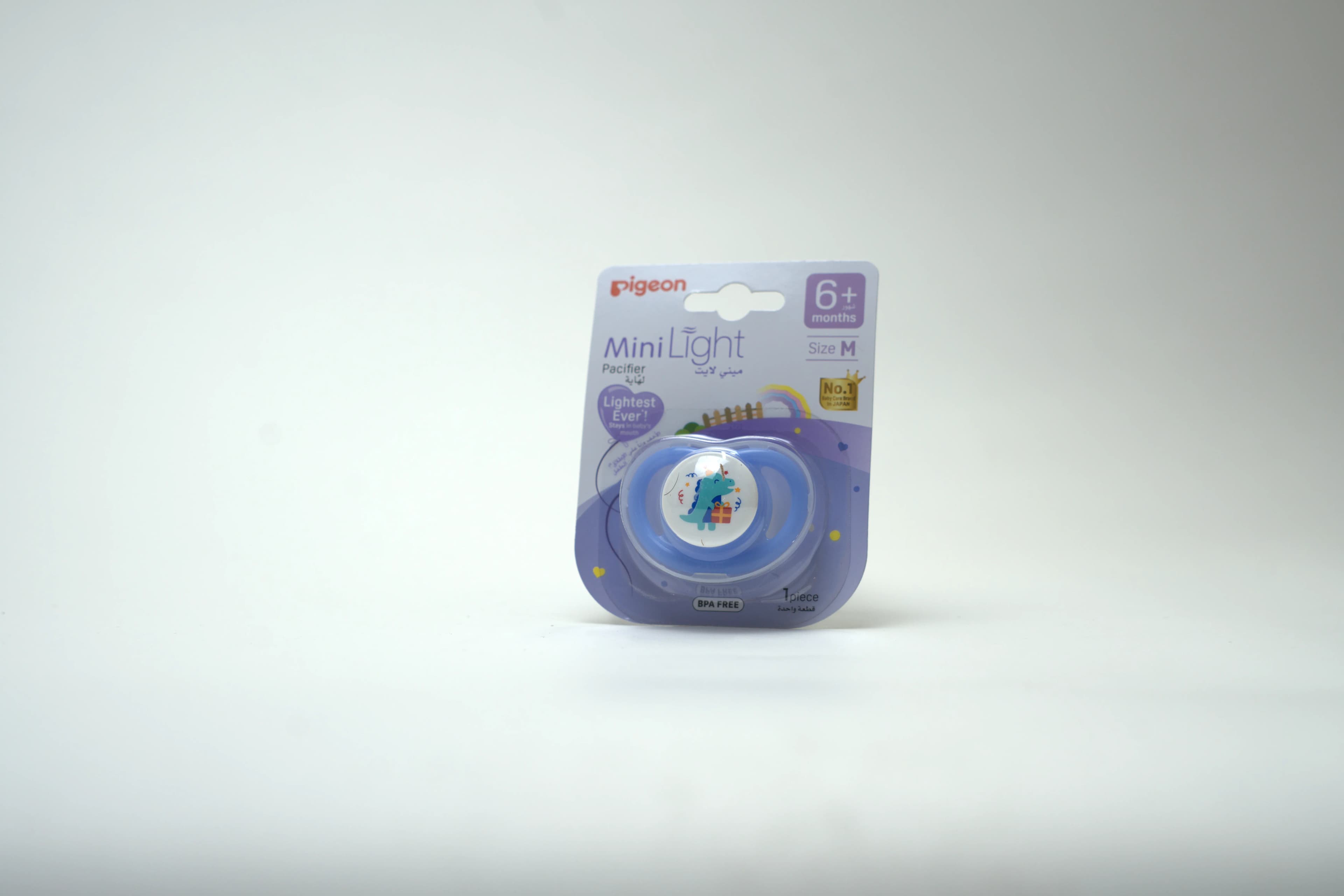 Pigeon Minilight Pacifier M Size Boy 1 pcs