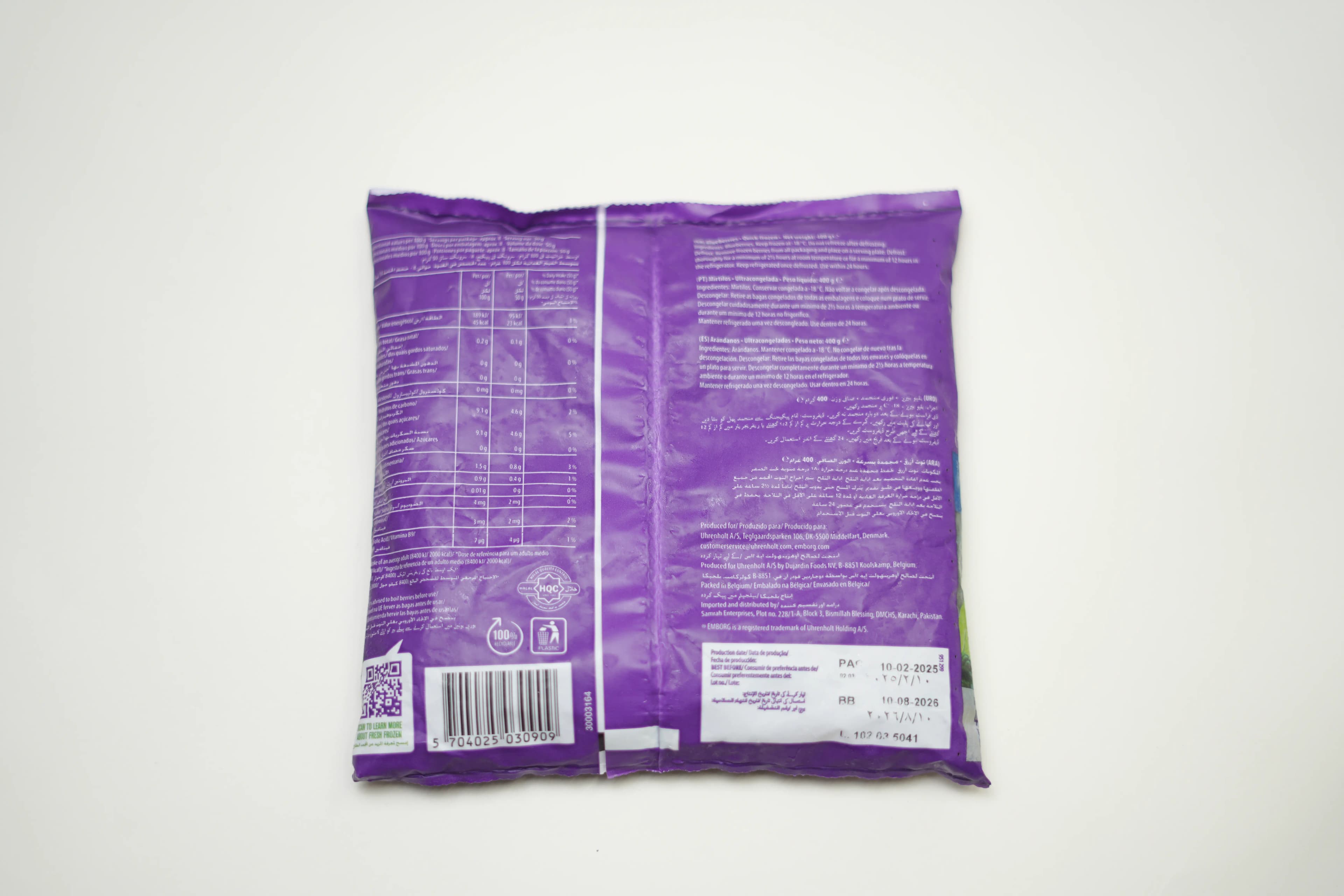 Emborg Blueberries 400 g
