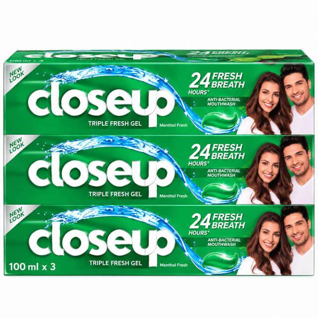 Closeup Tp Menthol Fresh 3X100Ml