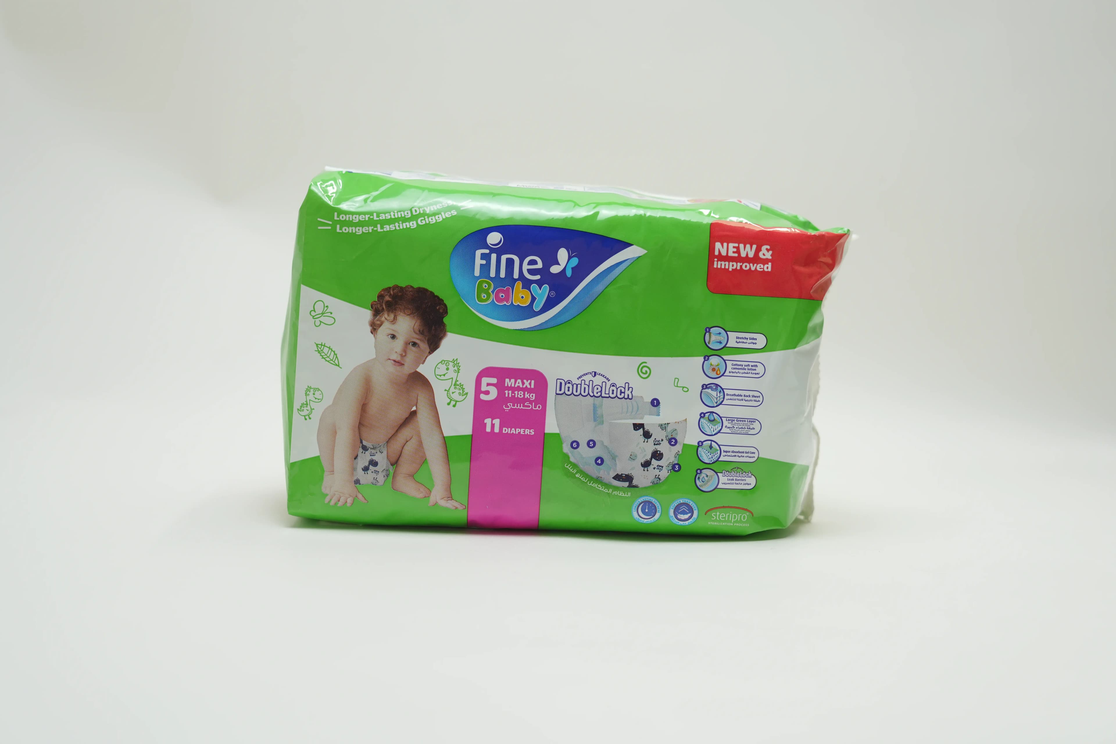 Fine Baby Diaper Fast Sorption Max 6 pcs