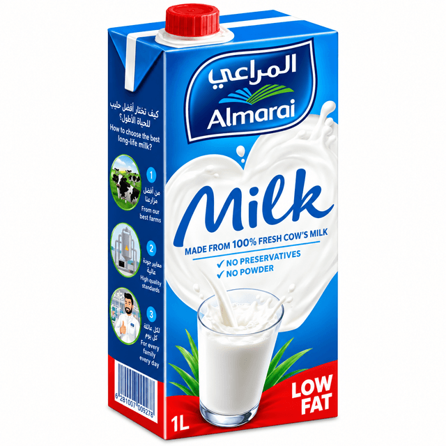 Al Marai Uht Lowfat Milk Scap 1Ltr