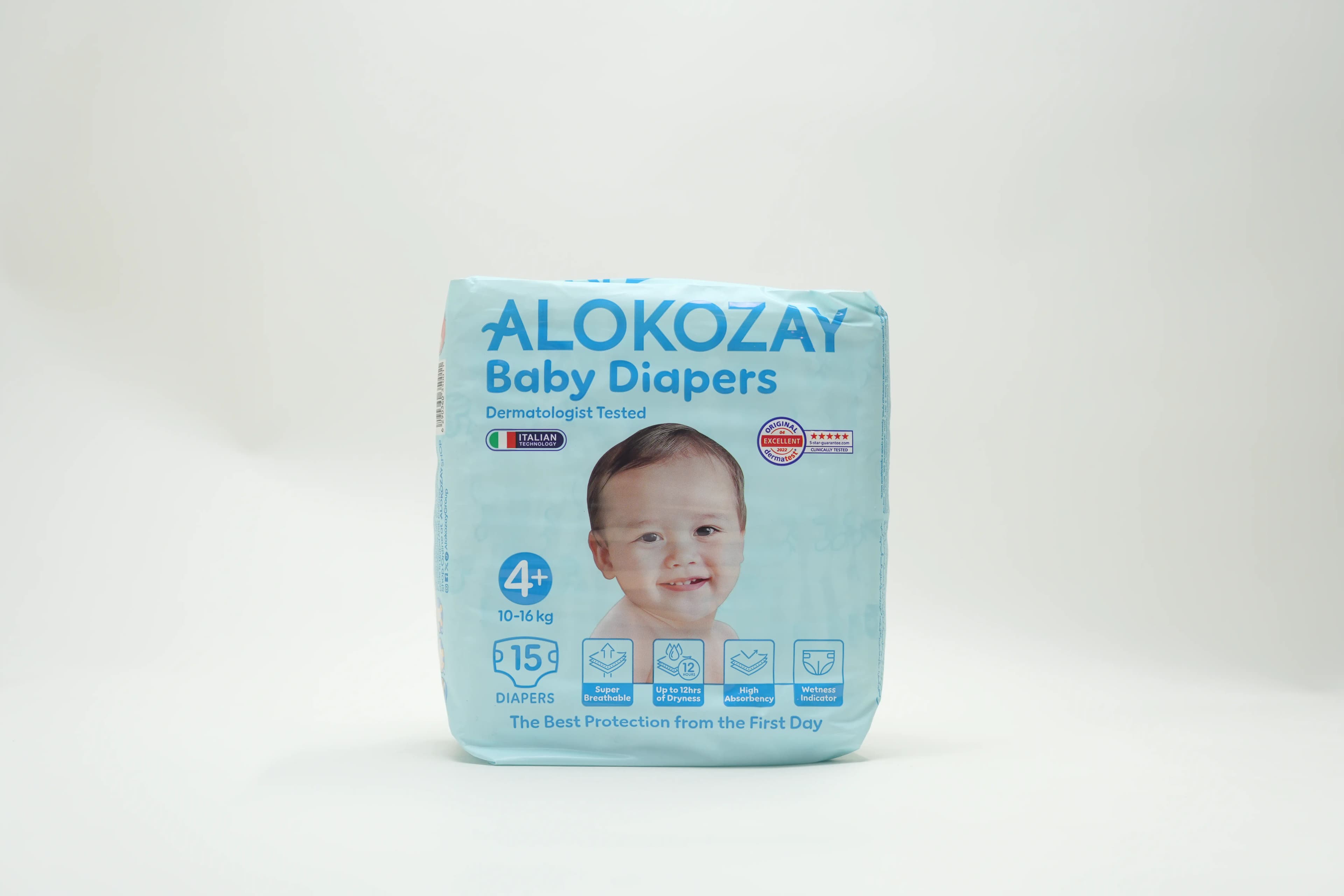 Alokozay Premium Baby Diaper Size 4 15 pcs