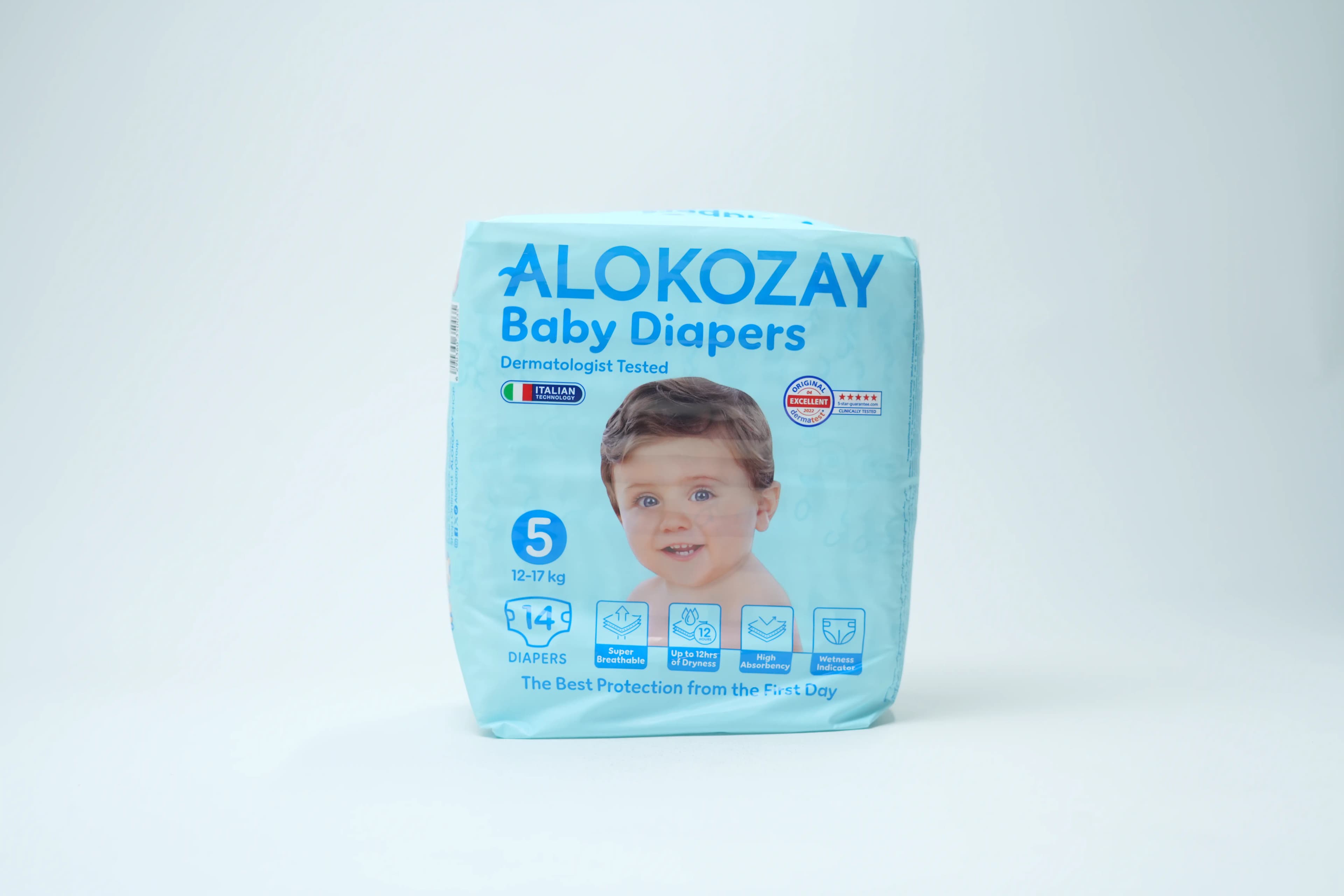 Alokozay Premium Baby Diaper Size 5 14 pcs
