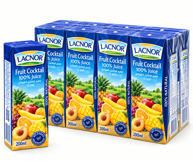 Lacnor Essential Pineapple Juice 8Sx180Ml