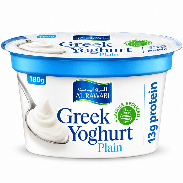 Al Rawabi Greek Yoghurt Plain 180Gm