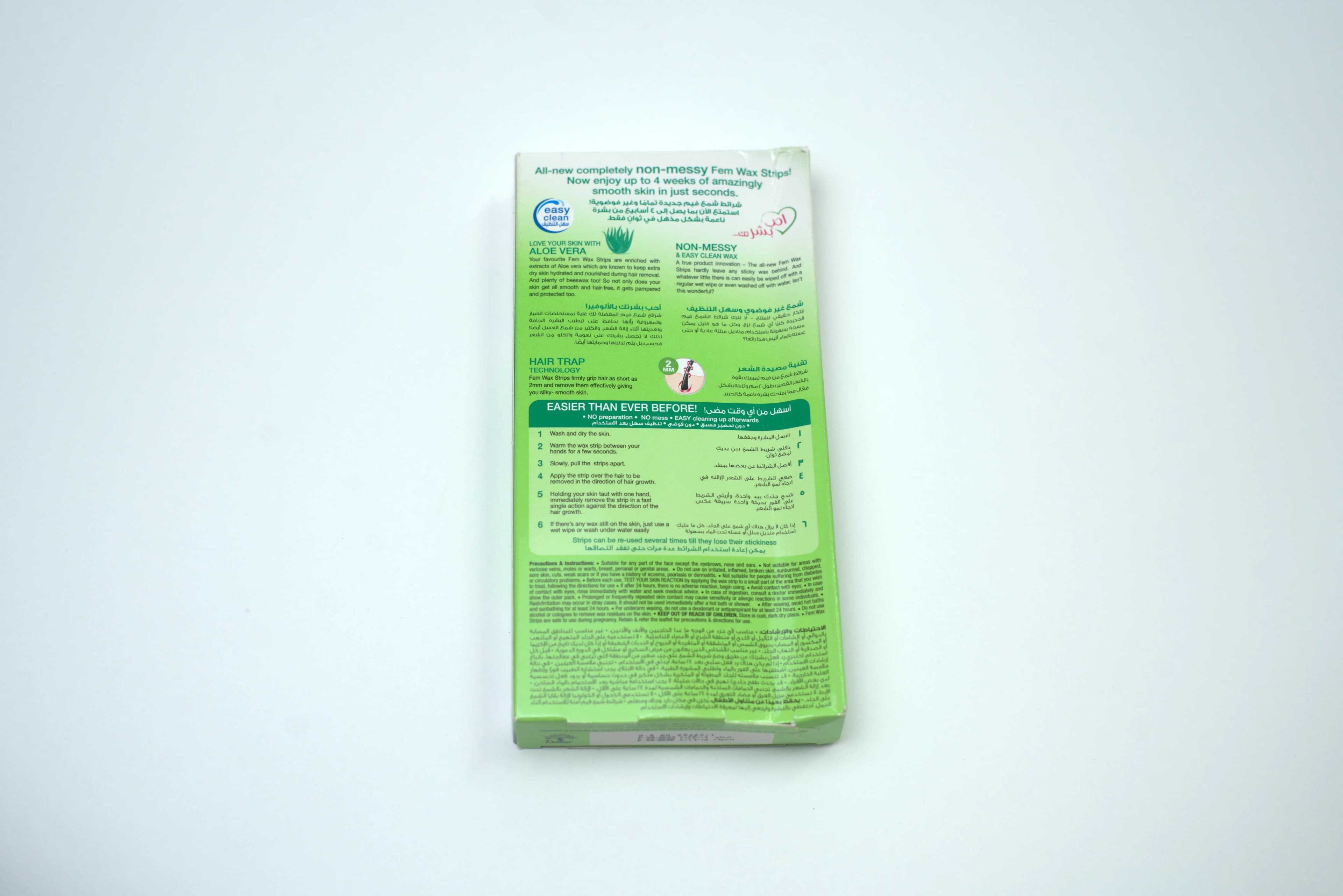 Fem Leg And Body Wax Strip Aloe 1 pcs