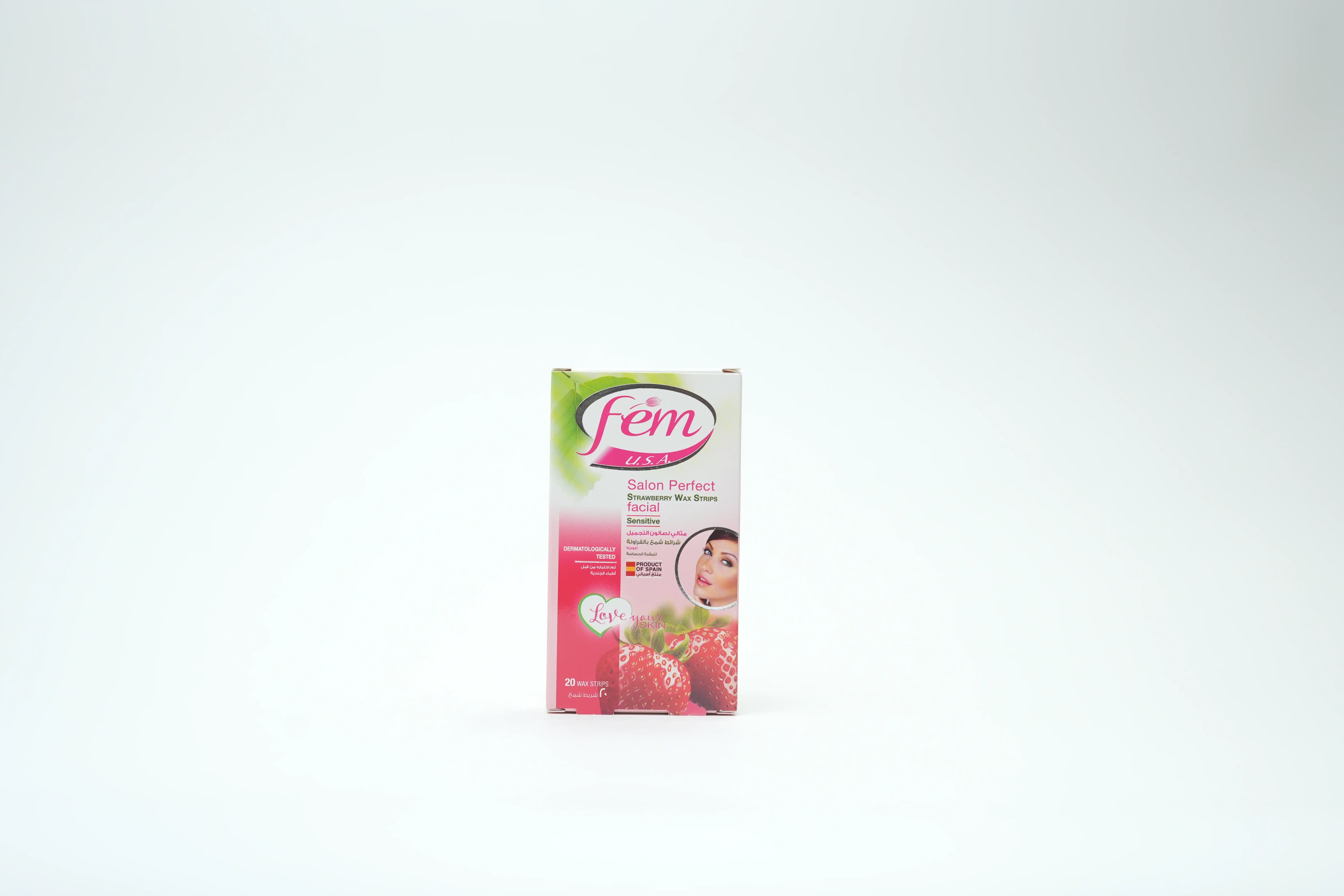 Fem Facial Wax Strip Strawberry 1 pcs