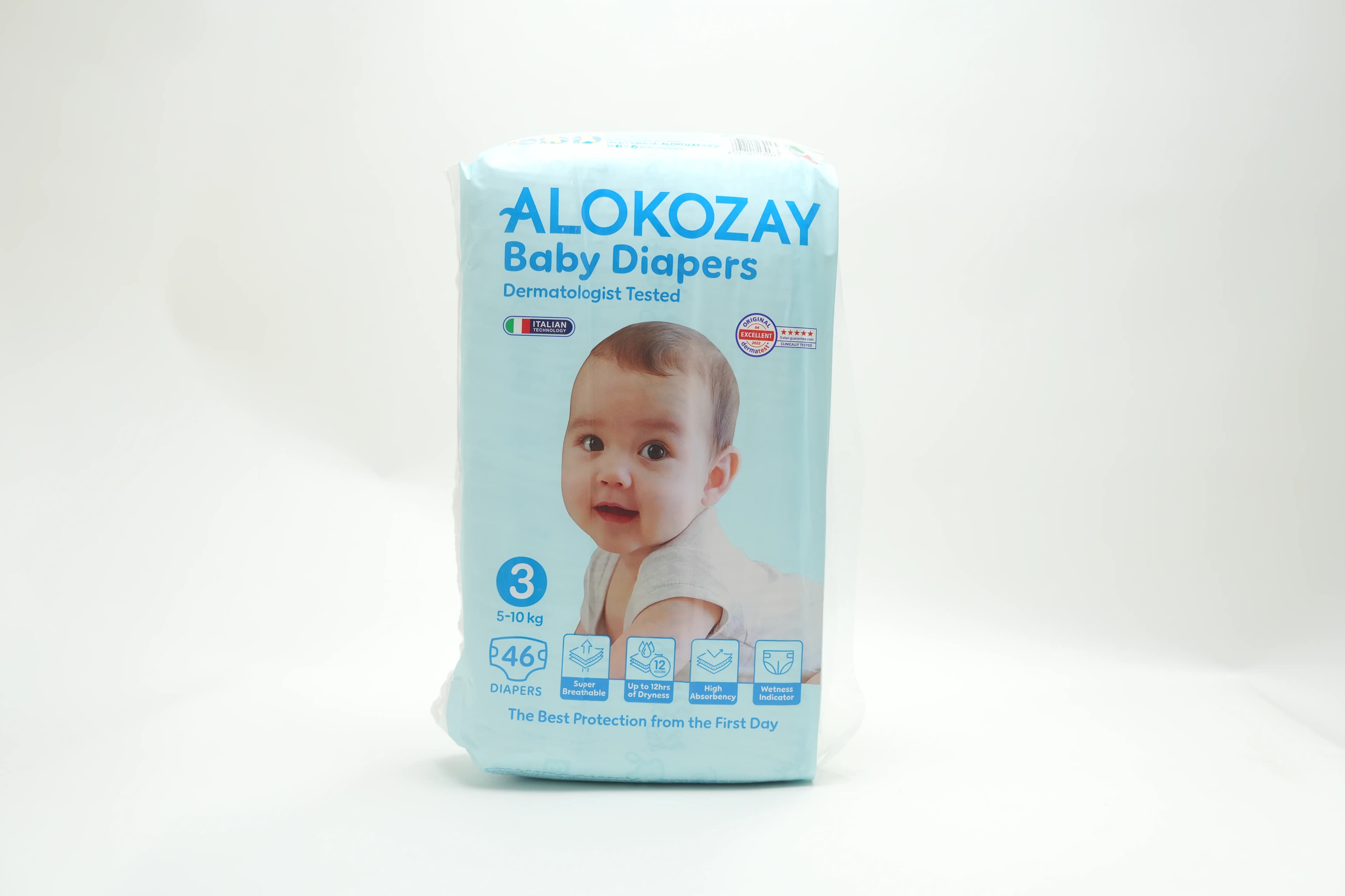 Alokozay Premium Baby Diaper Size 3 46 pcs