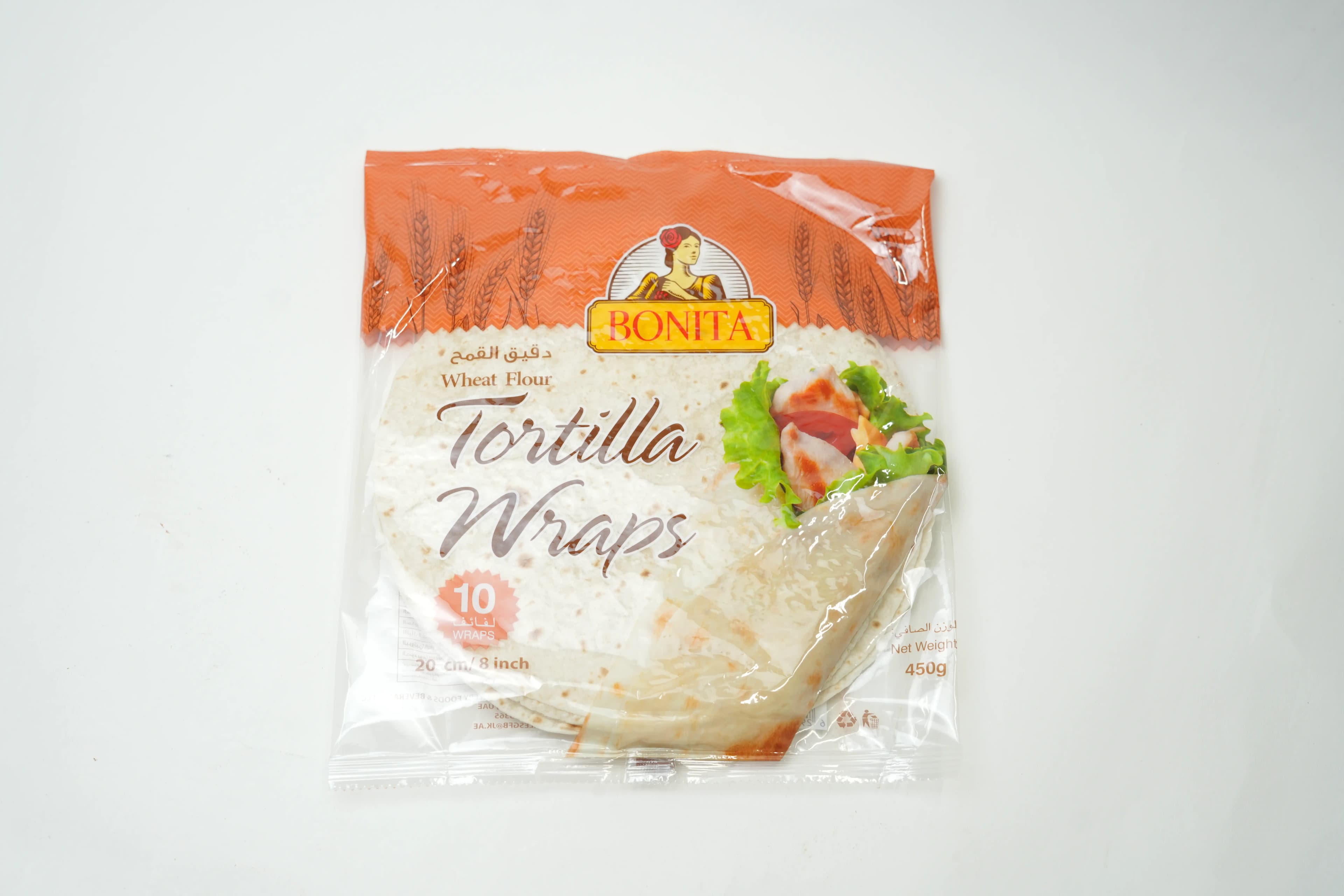 Bonita Tortilla Wraps 20Cm 450 g