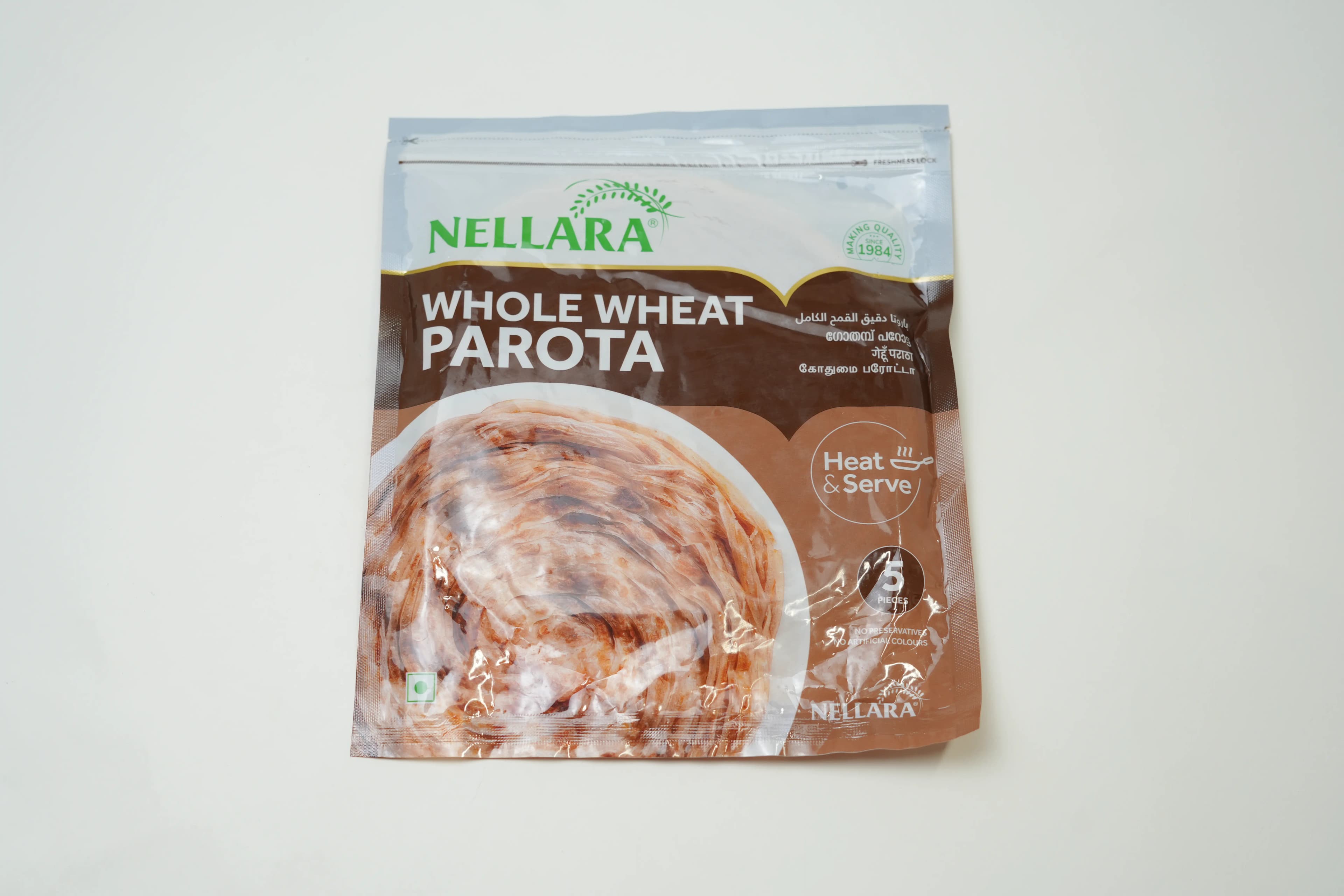 Nellara Whole Wheat Parota 5 S 400 g
