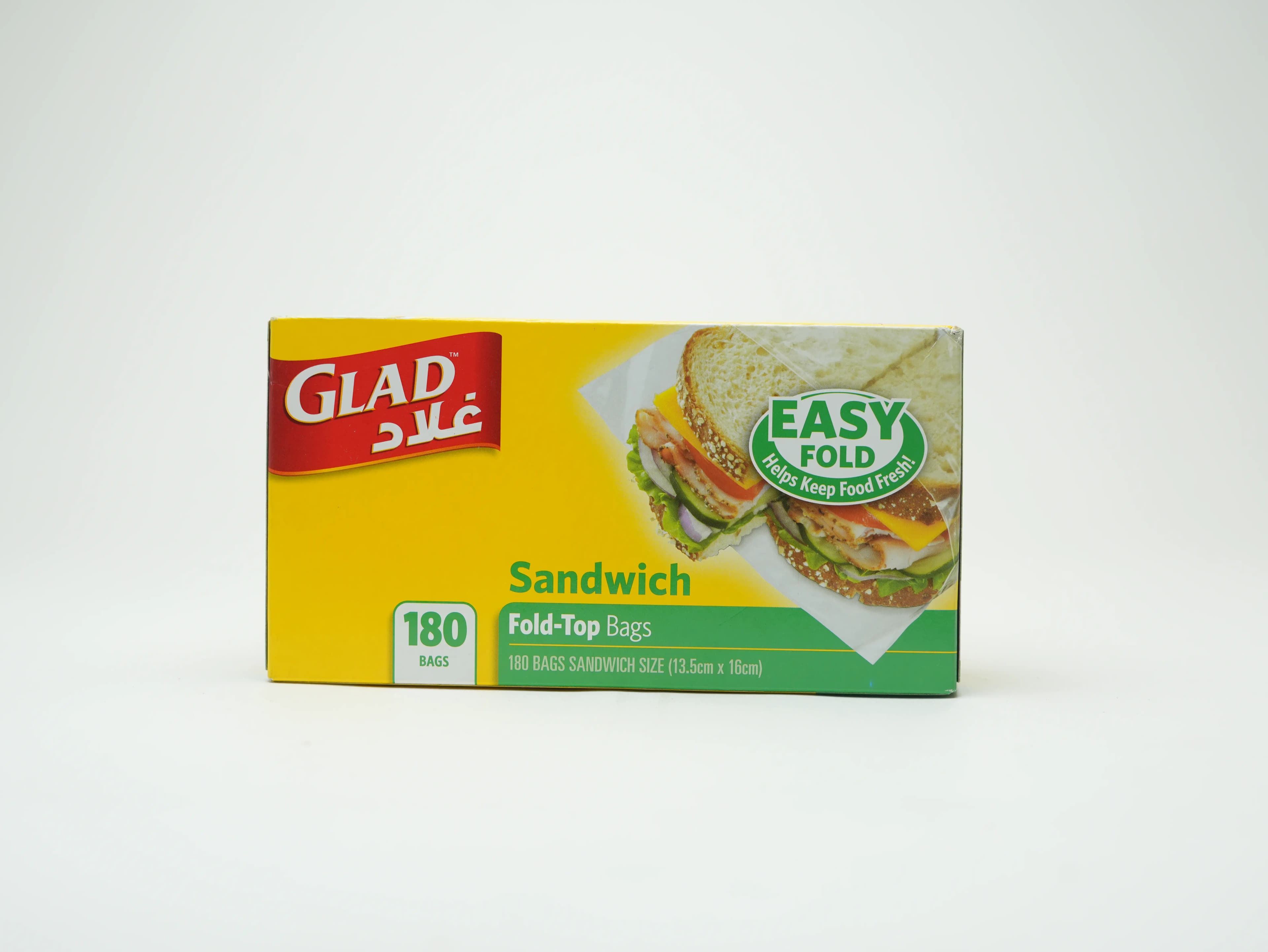 Glad Fold Top Sandwich Bag 180 pcs