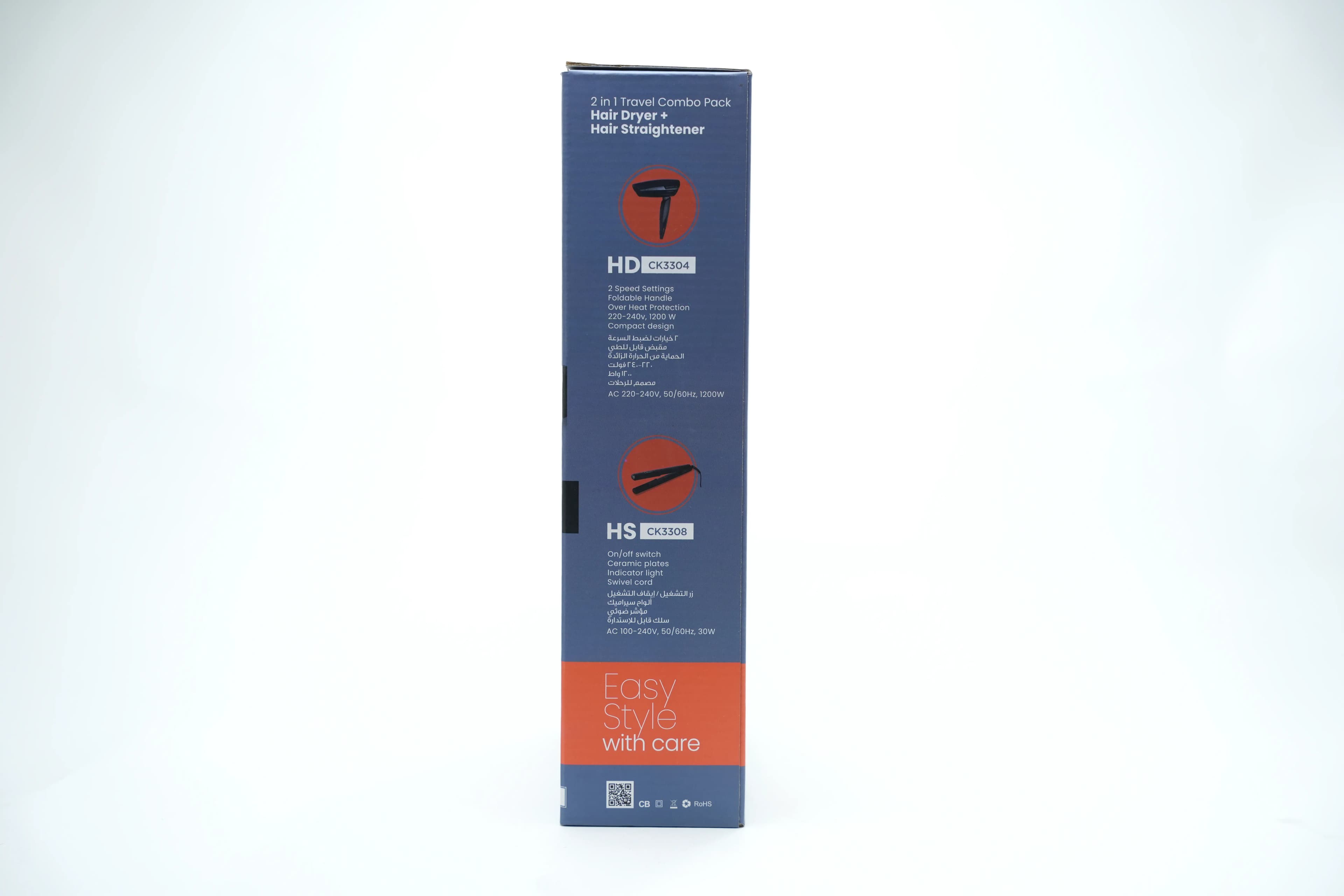 Clikon Ck3319 Lady Combo - Hair Dryer+Straightener 