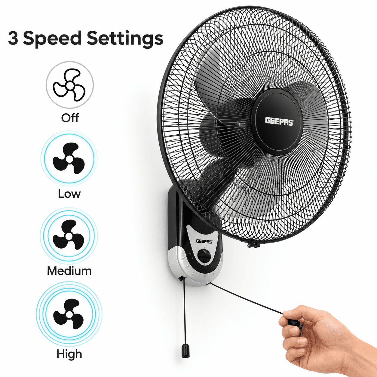 Geepas Gf9626 Desk Fan 