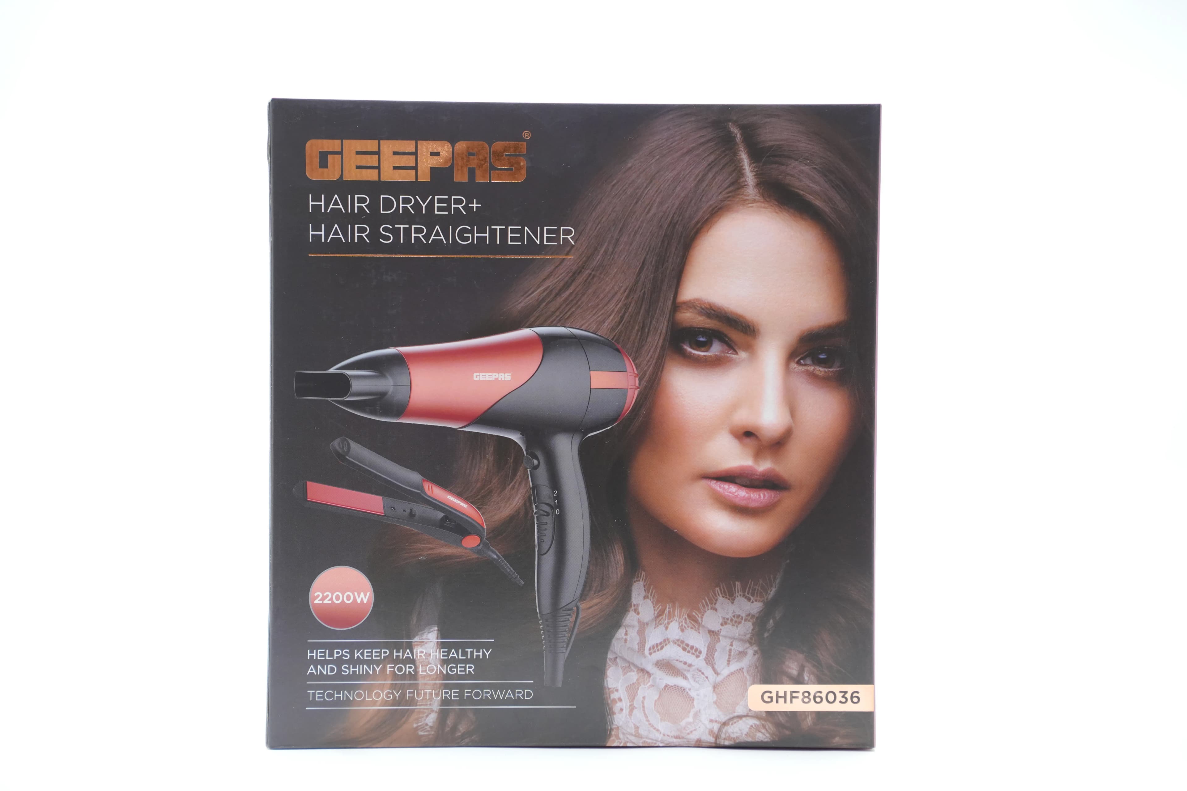 Geepas Ghf86036 Hair Dryer+Hair Straightner 