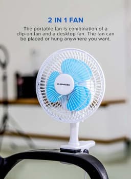 Olsenmark Omf1798 Table & Clip Fan - image 1