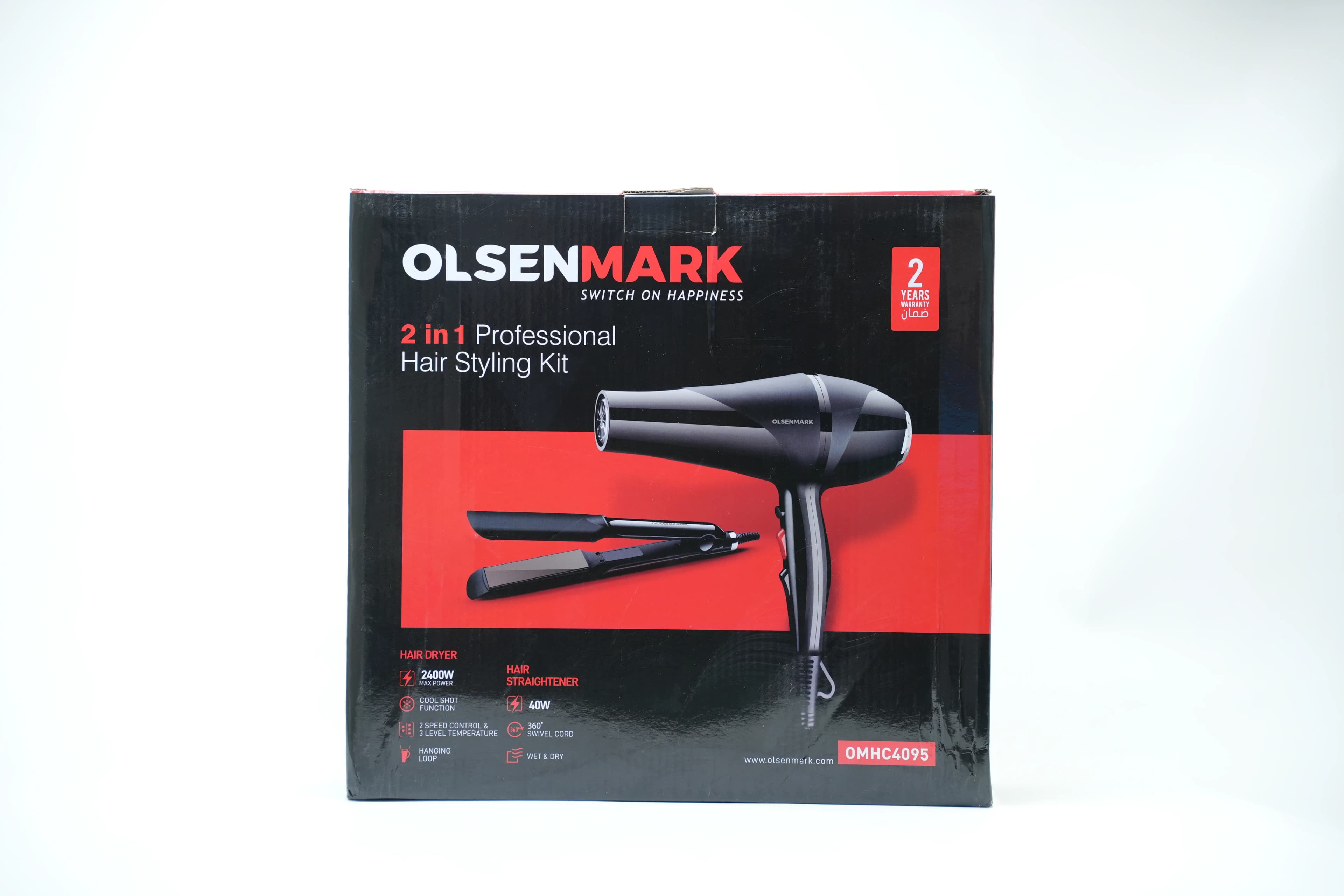 Olsenmark Omhc4095 Hair Styler Kit 2 In 1 