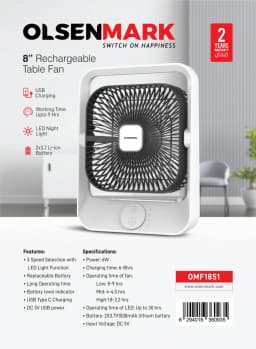 Olsenmark Omf1851 Rech Mini Fan - image 1