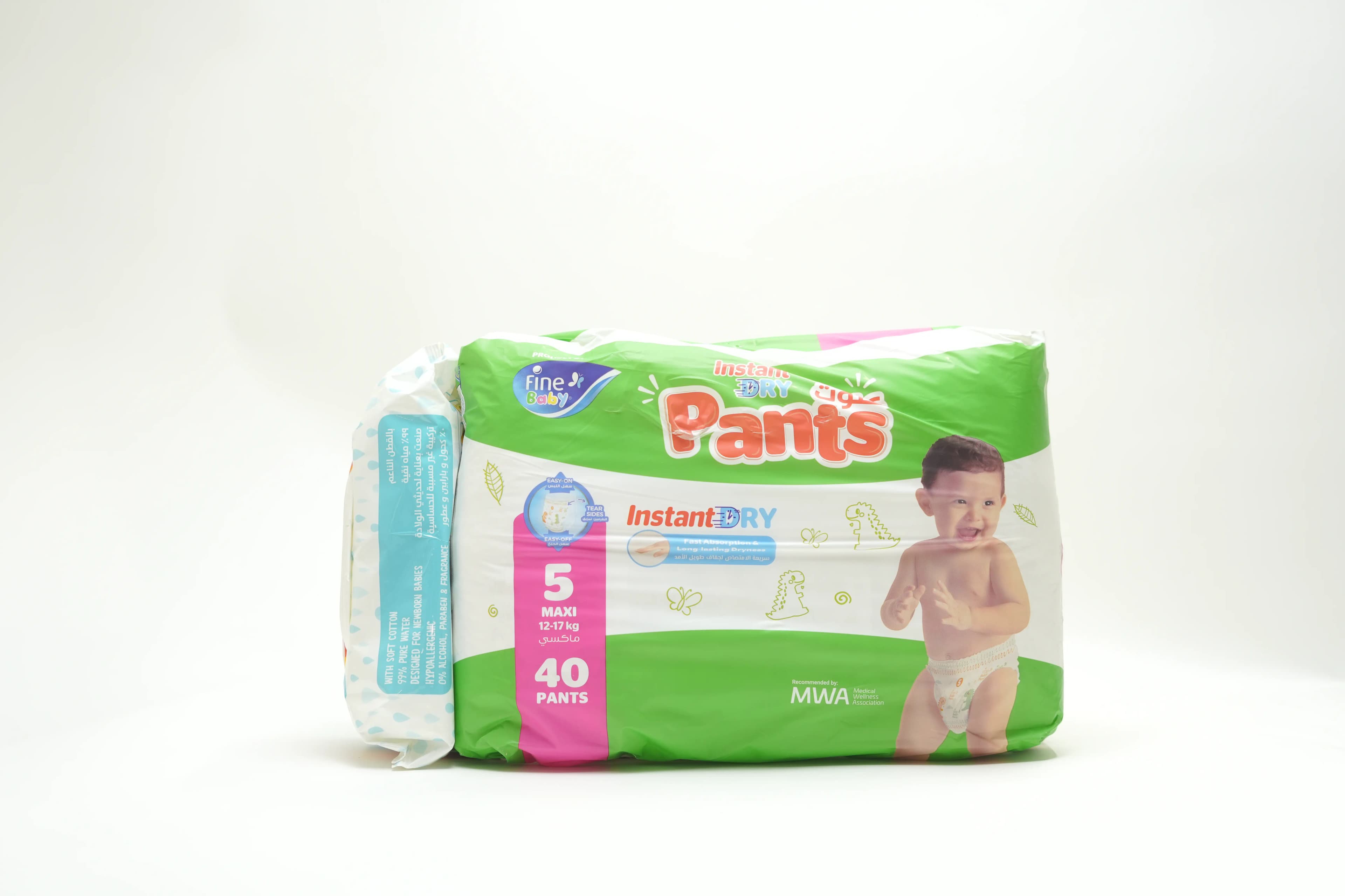 Fine Baby Instant Dry Pants 5 Maxi 12-17Kg 40 pcs