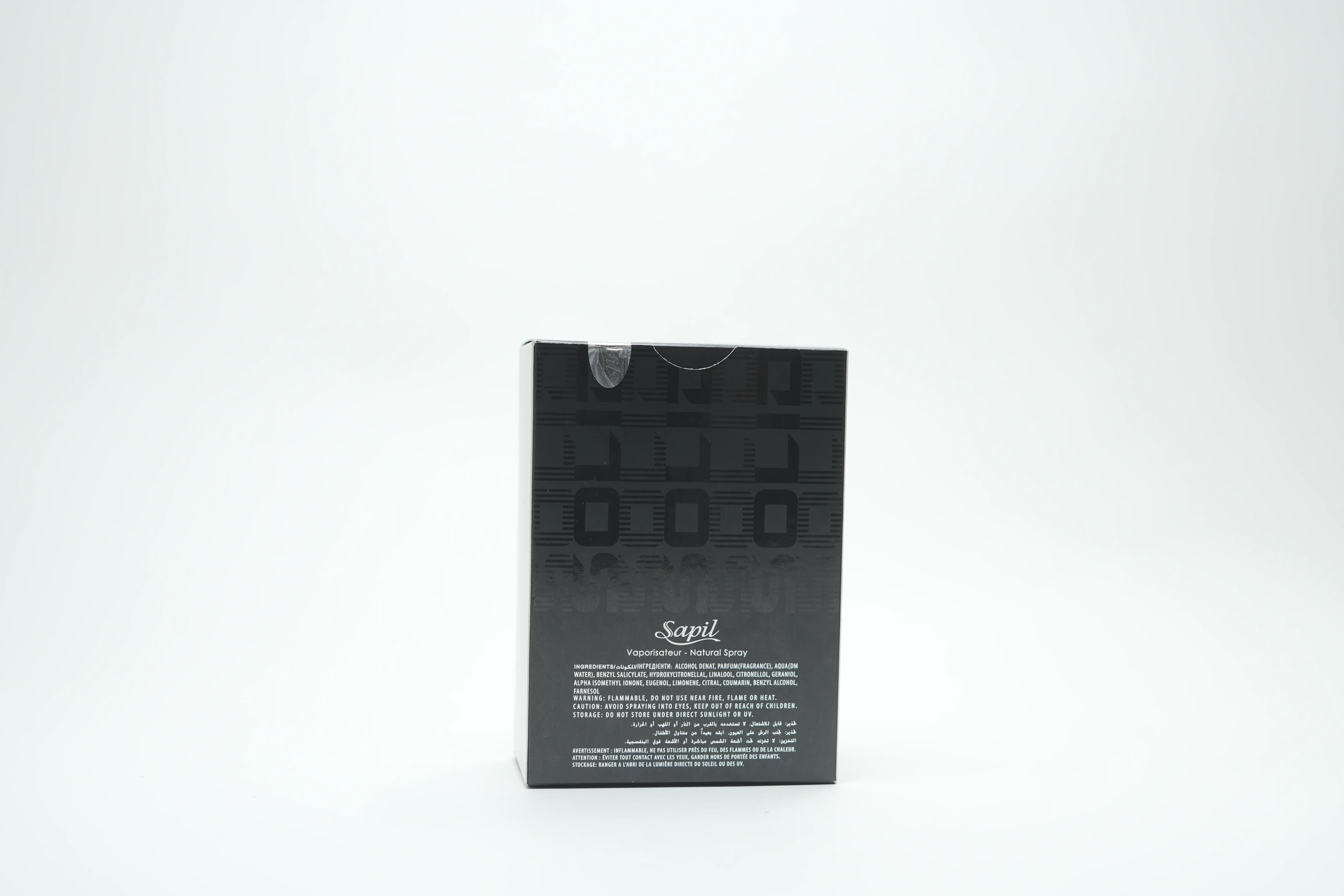 Sapil Solid Black Men Edt 100 ml