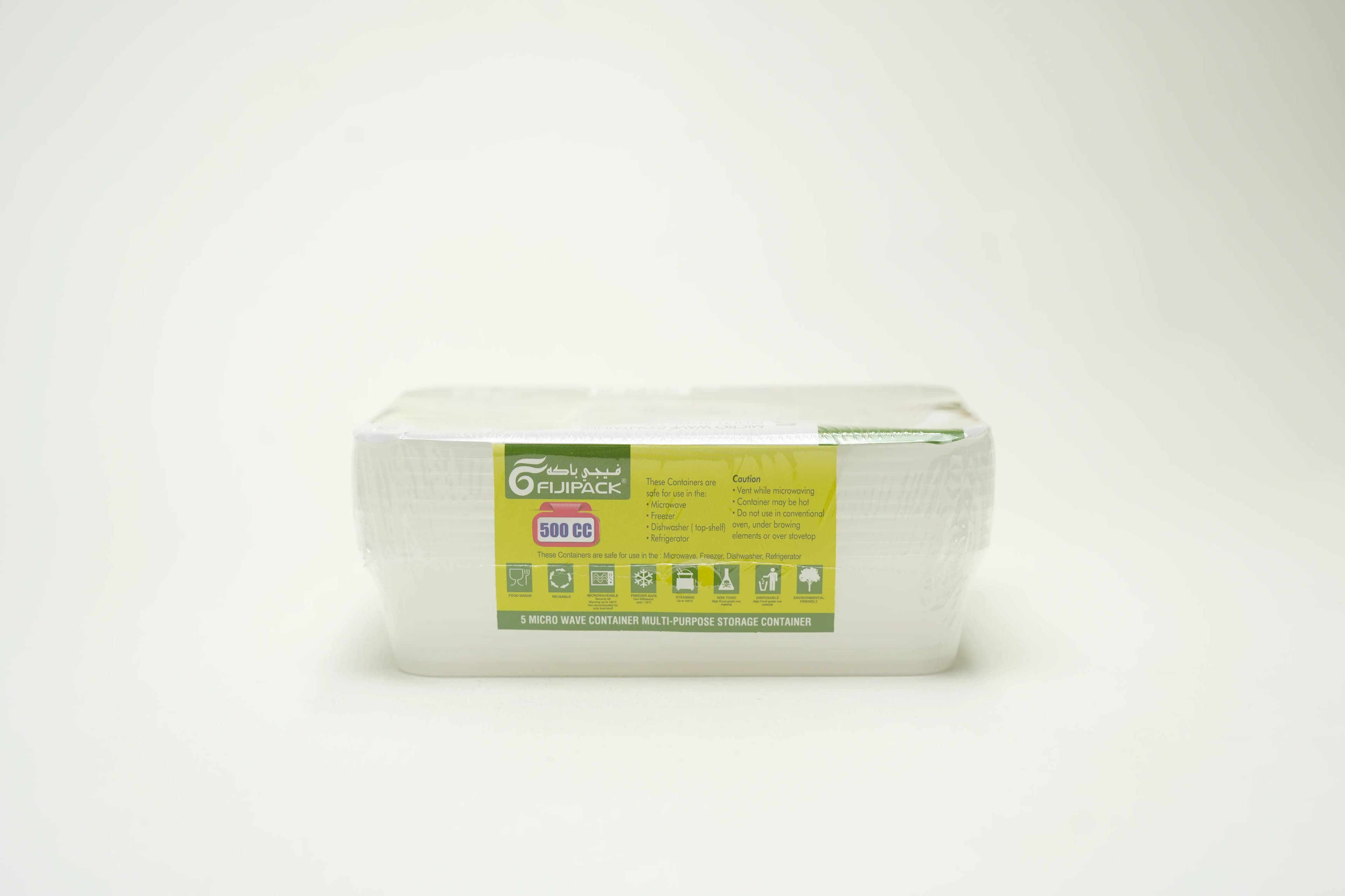 Fiji Pack Microwave Cont 500Cc Ret/Rd 5 pcs