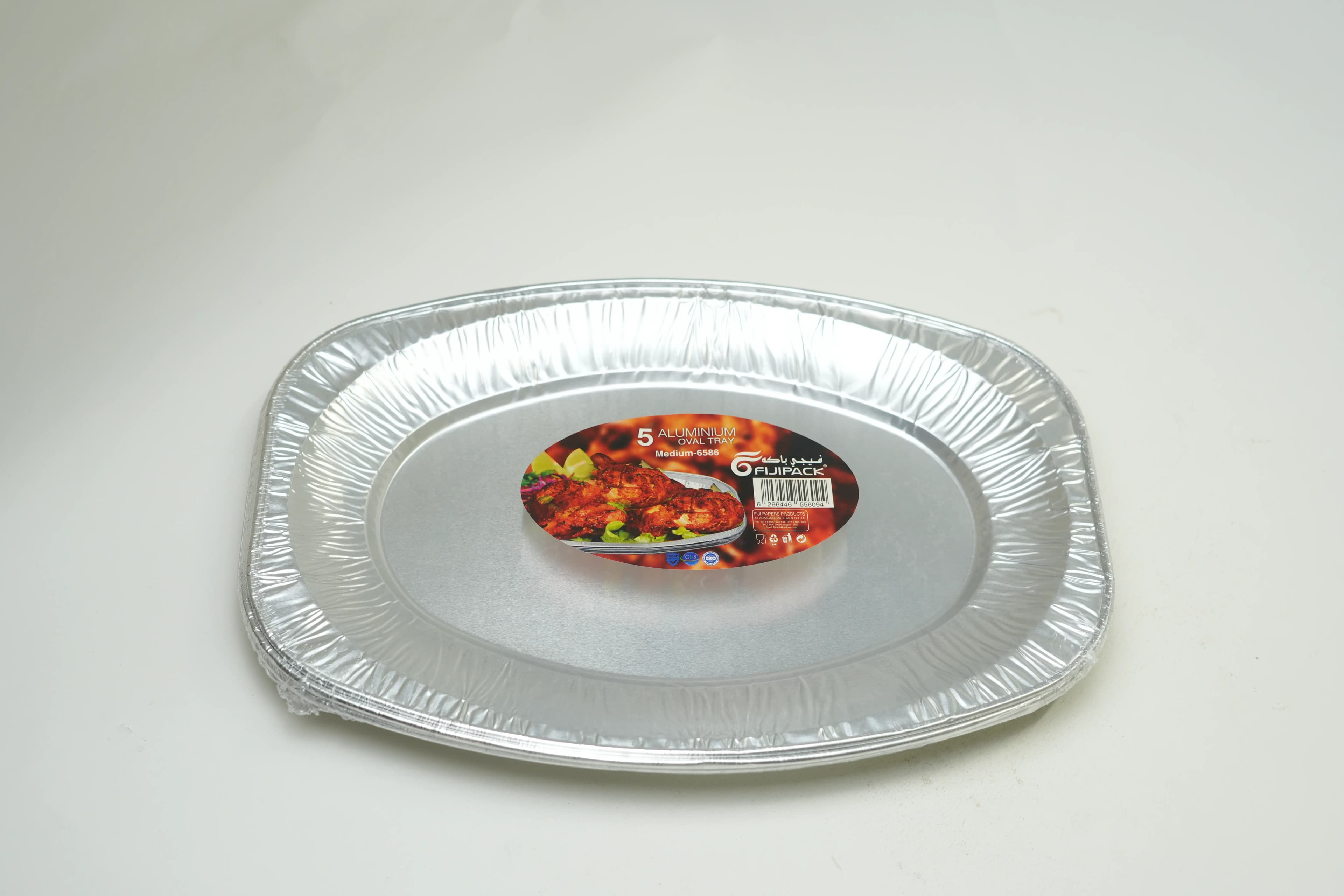 Fiji Pack 6586 Medium Aluminum Oval Tray 1 pcs