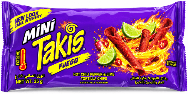 Barcel Hot Chips And Takis Fuego Tortilla Chips 35 g
