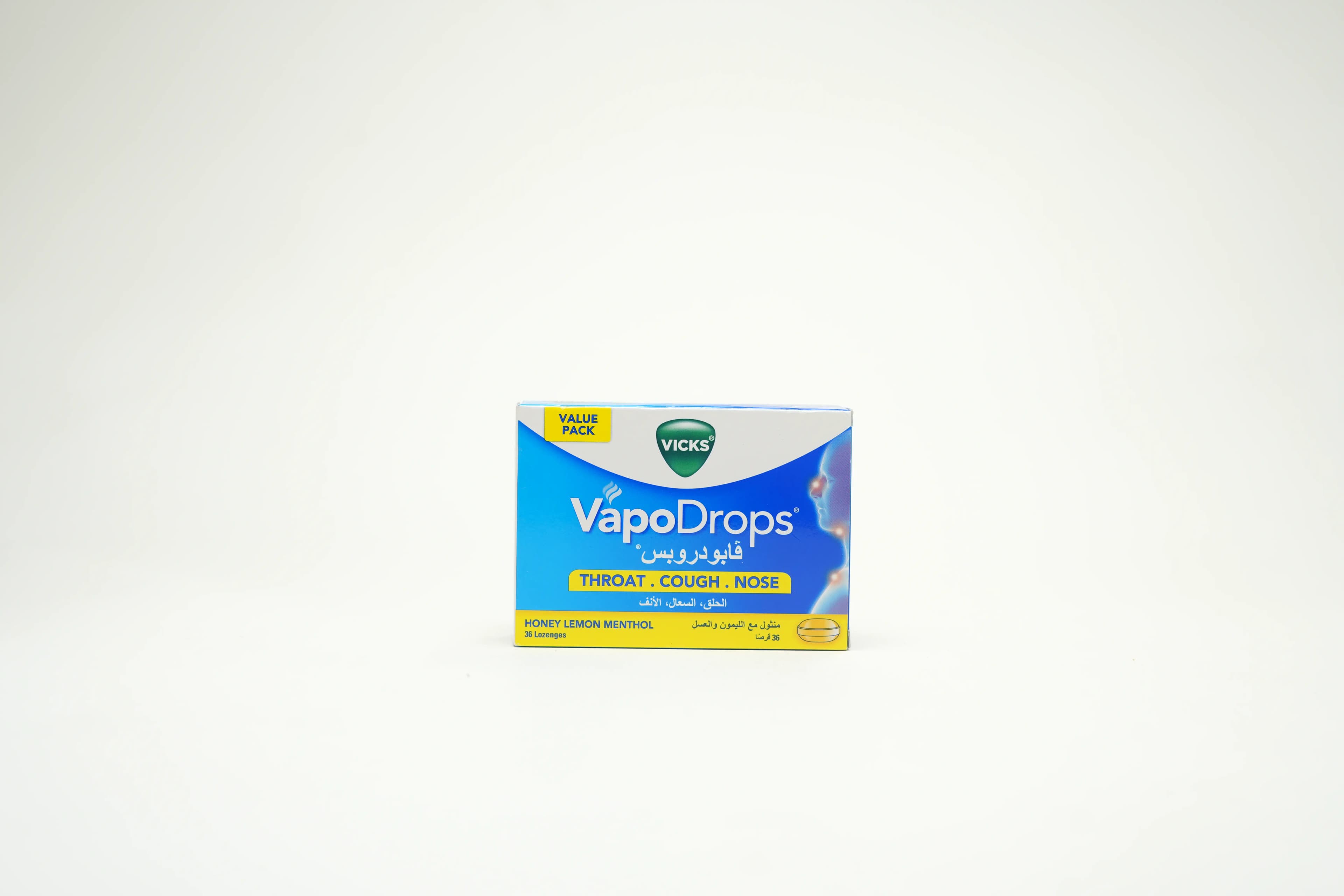 Vicks Vapodrops Honey Lemon Menthols 36 pcs