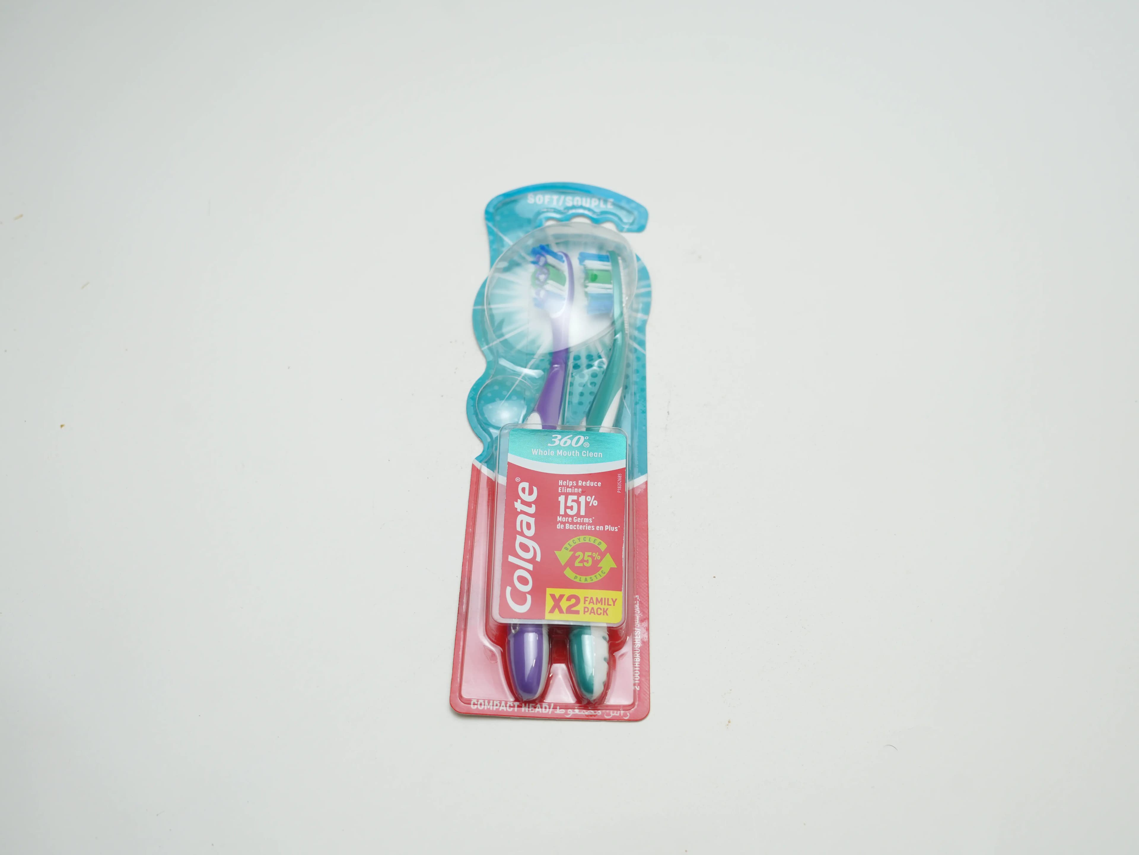 Colgate Toothbrush 360 Soft 2 pcs