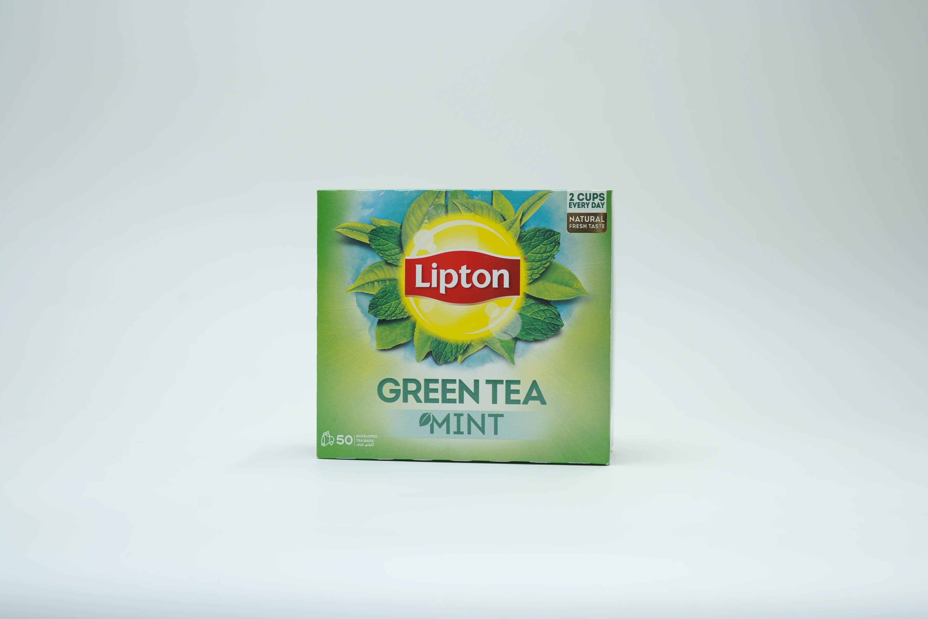 Lipton Green Tea Mint Envelope 1.3Gm 50 Teabags