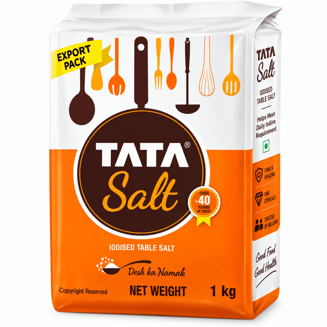 Tata Topp Iodised Salt Refill Pack 1Kg
