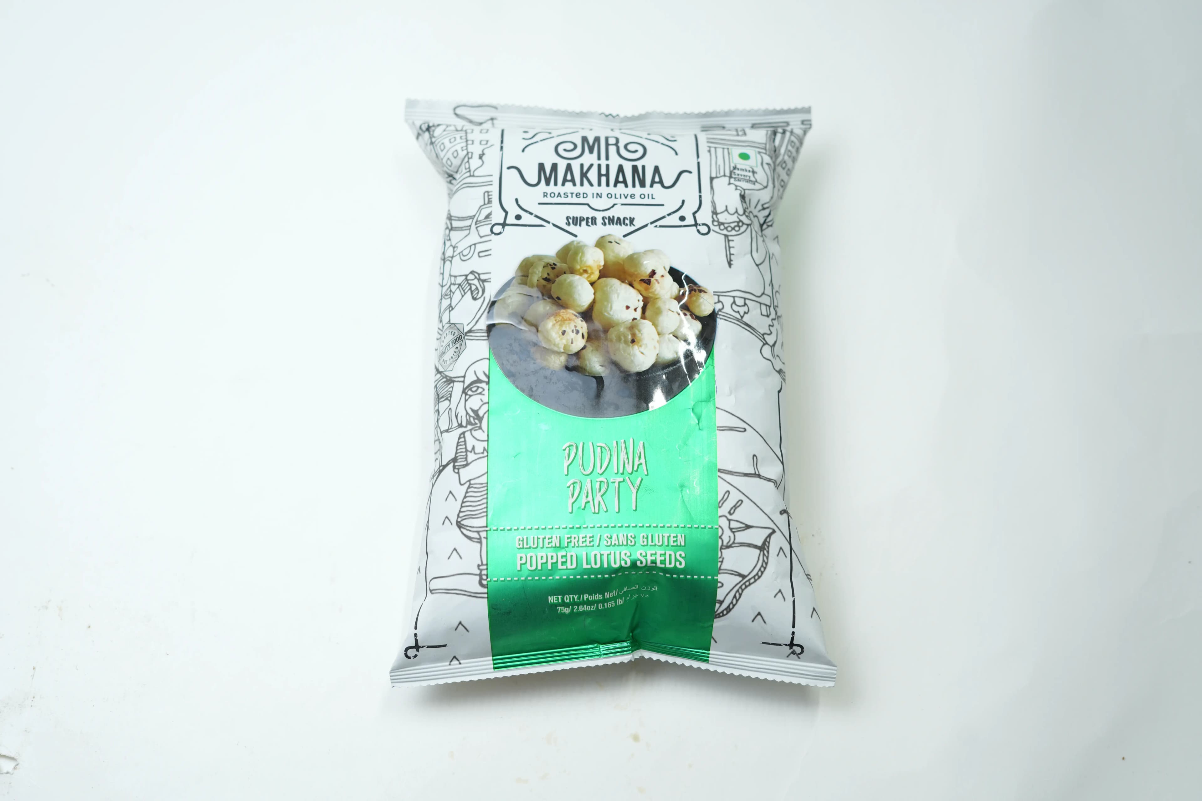 Mr Makhana Super Snack Himalayan Salt Pepper 75 g
