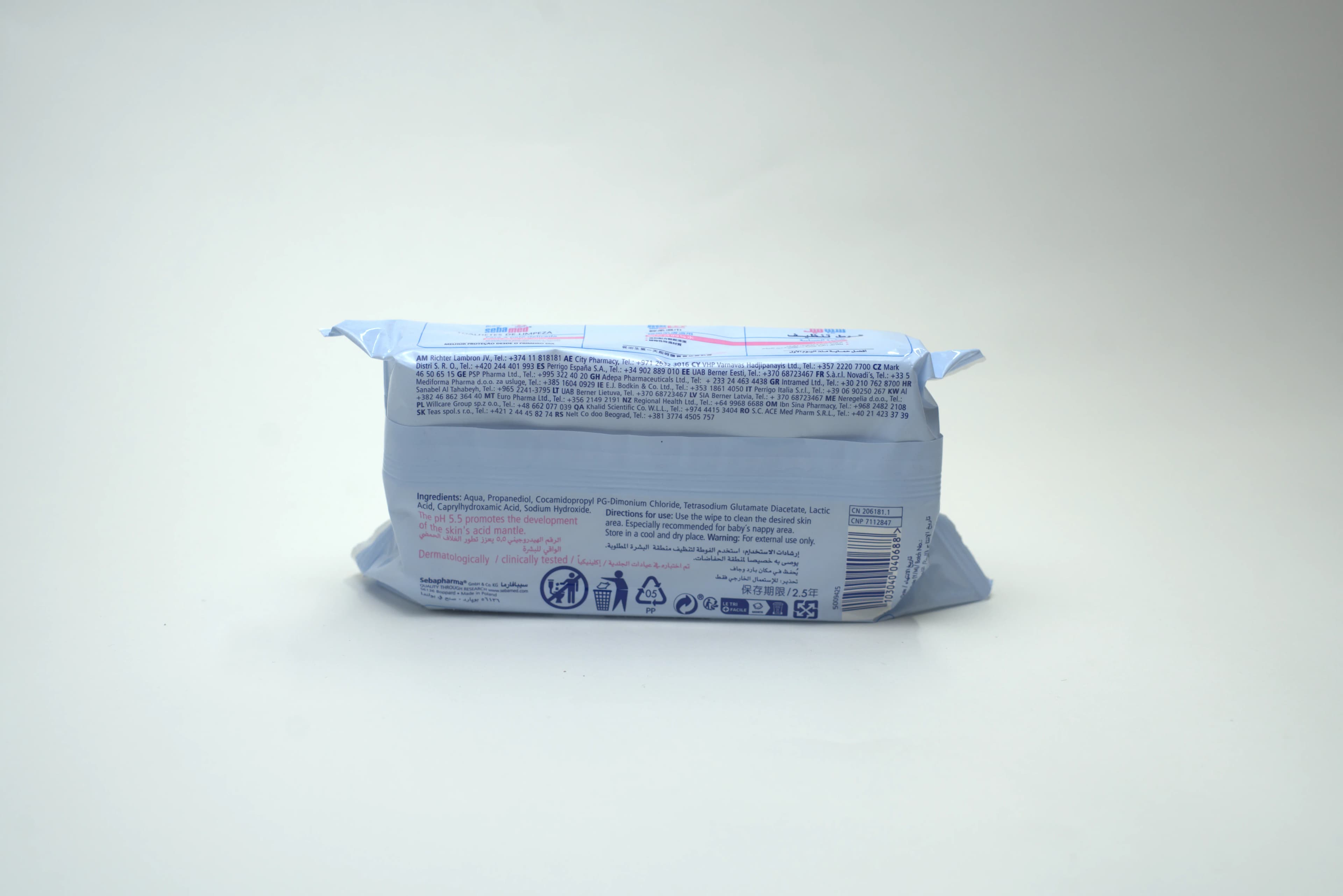 Sebamed Baby Wipes With 60 pcs