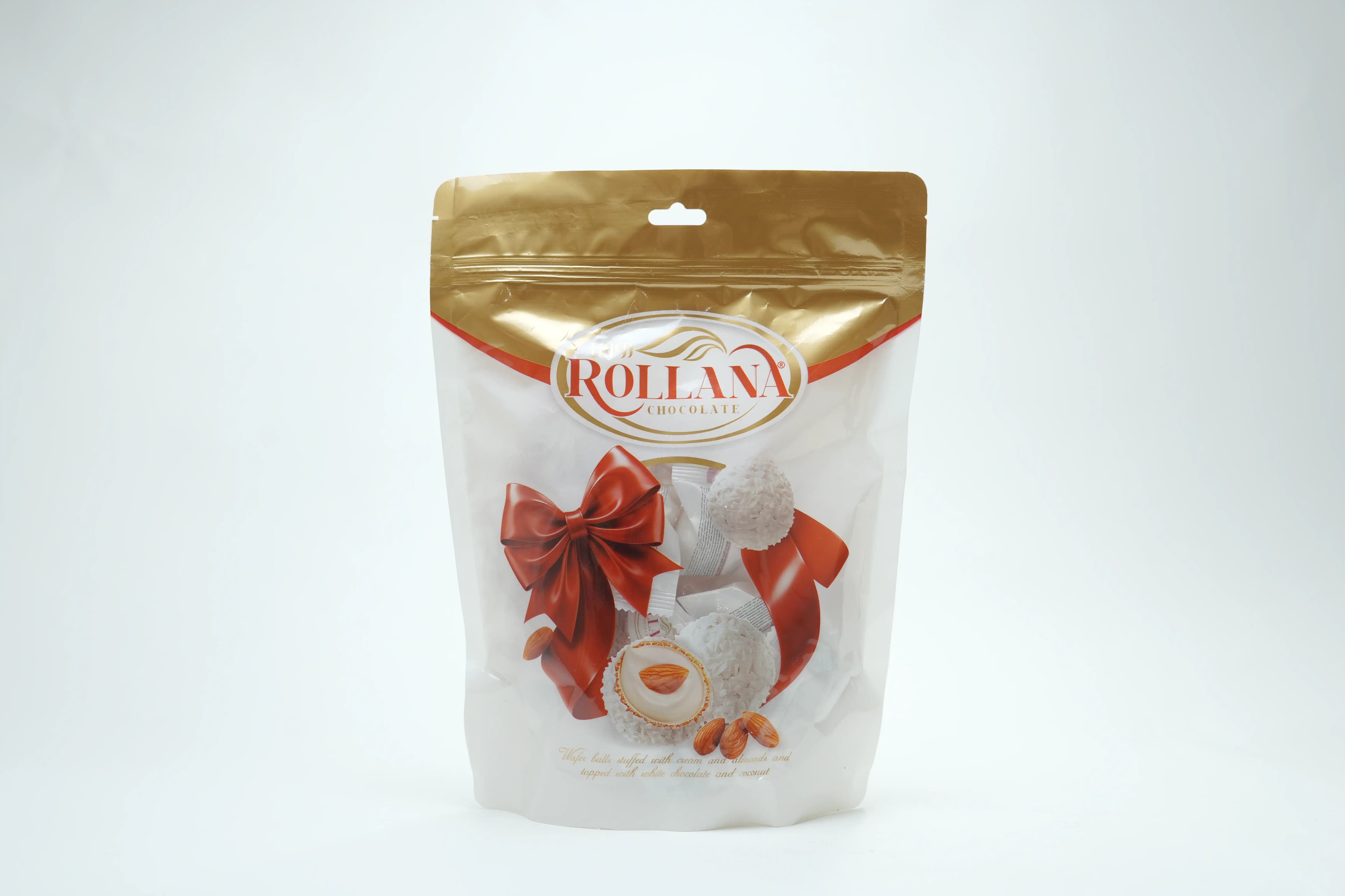 Rollana Wafers Balls Almond White Chocolate Pouch 240 g