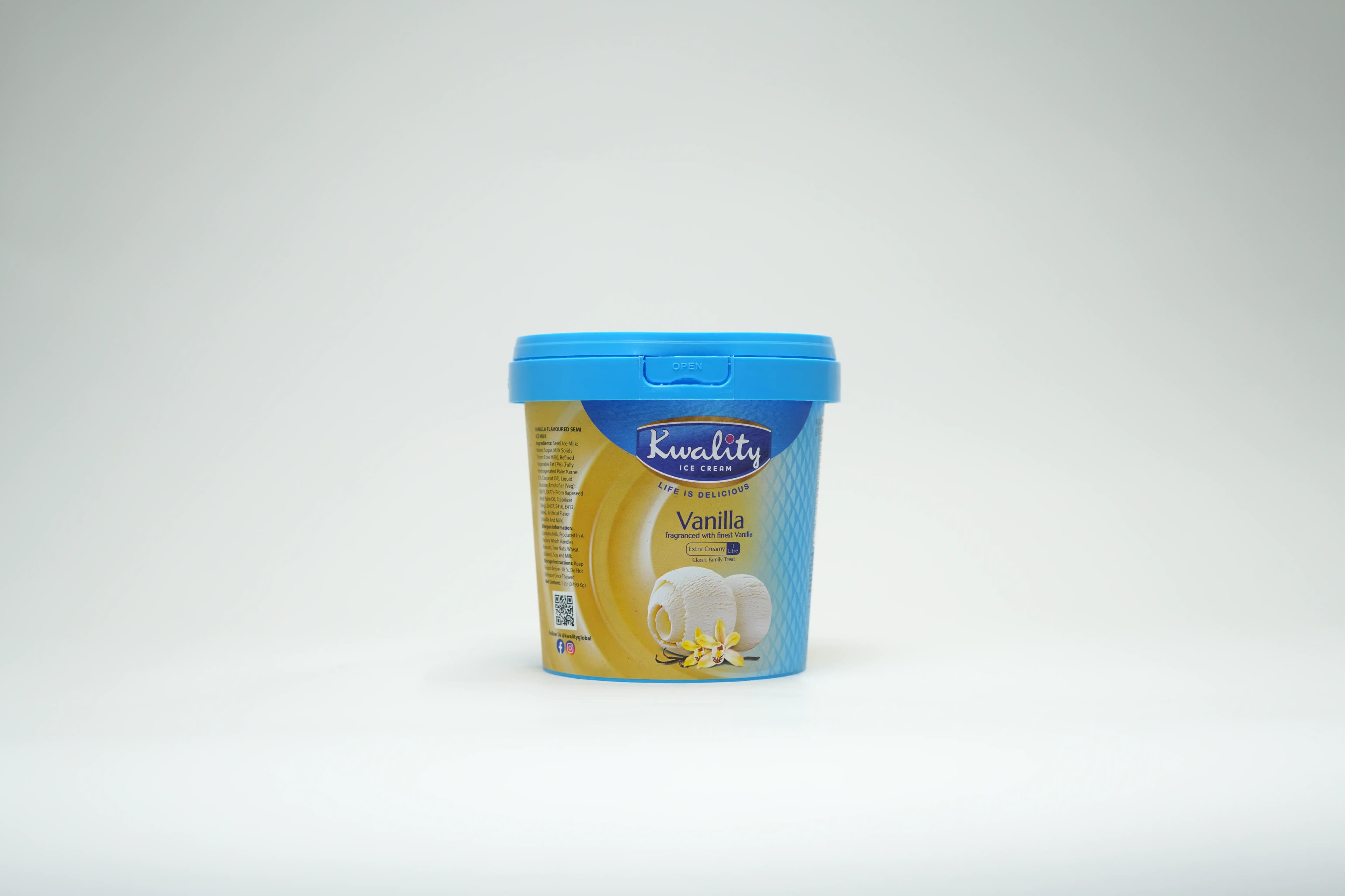 Kwality Vanilla Ice Cream 1 Litres
