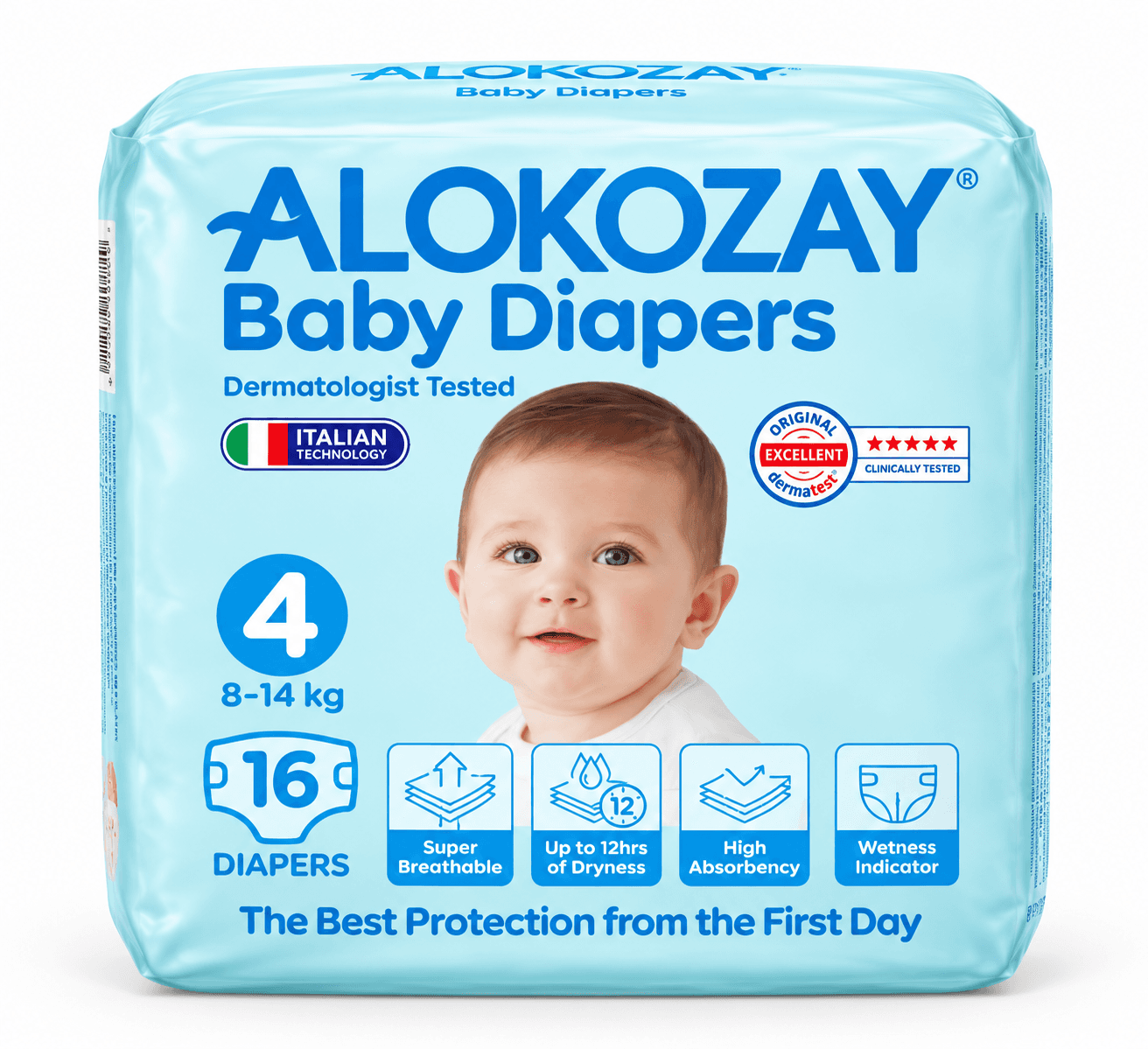 Alokozay Premium Baby Diaper Size 4 16 pcs