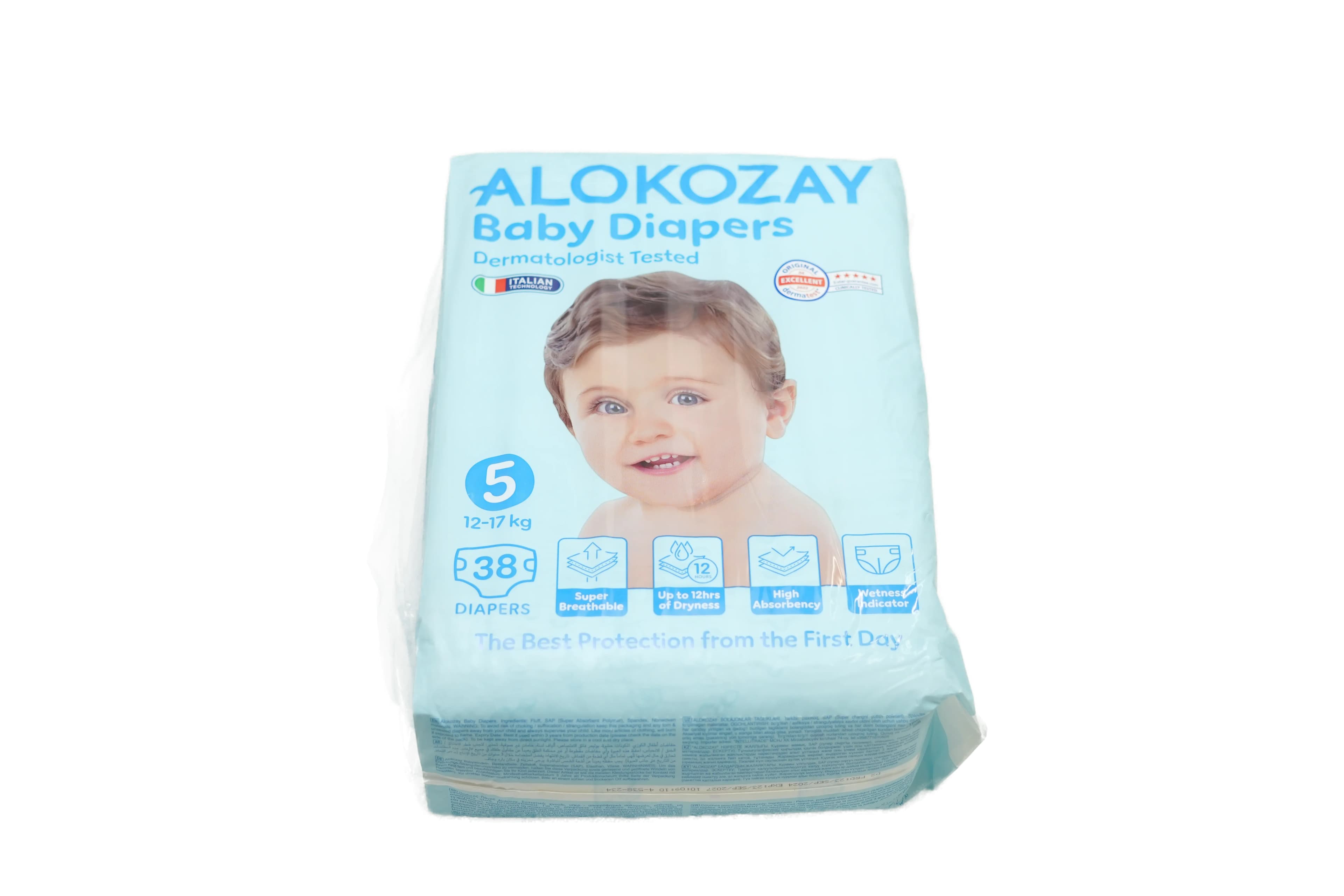 Alokozay Premium Baby Diaper Size 5 38 pcs